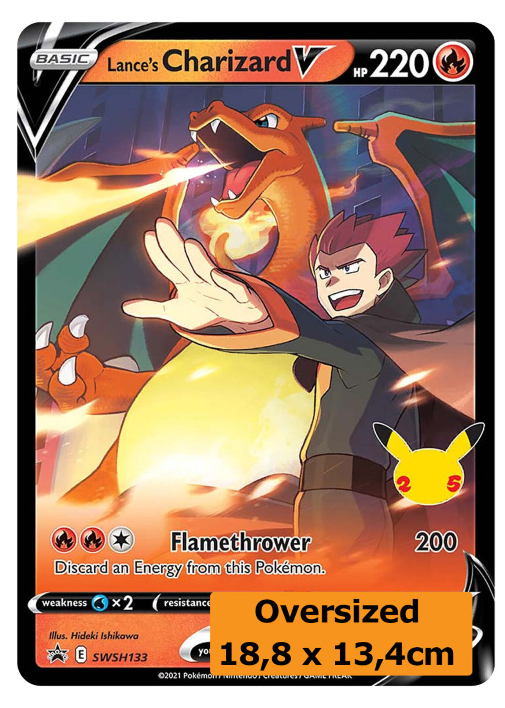 Lance's Charizard V 133 (SWSH) Grote Kaart: played