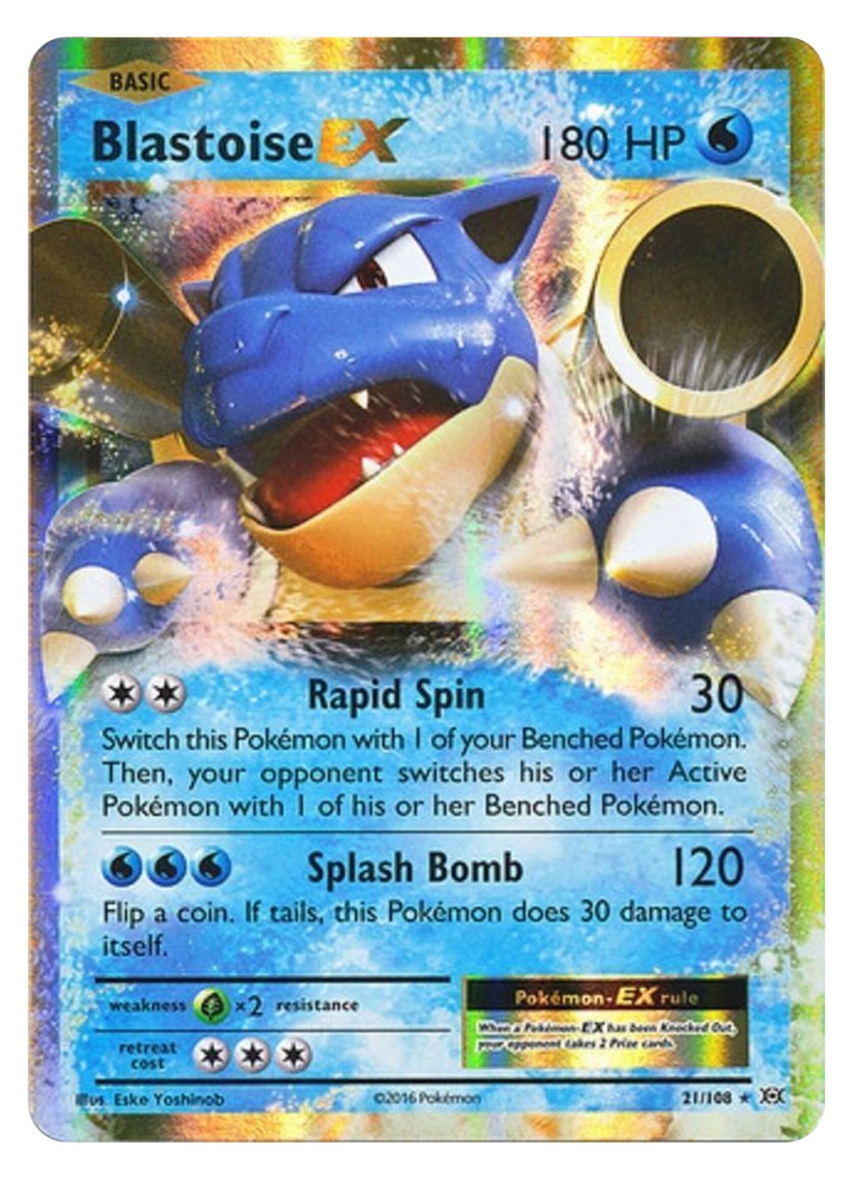Blastoise EX 21 (EVO): excellent
