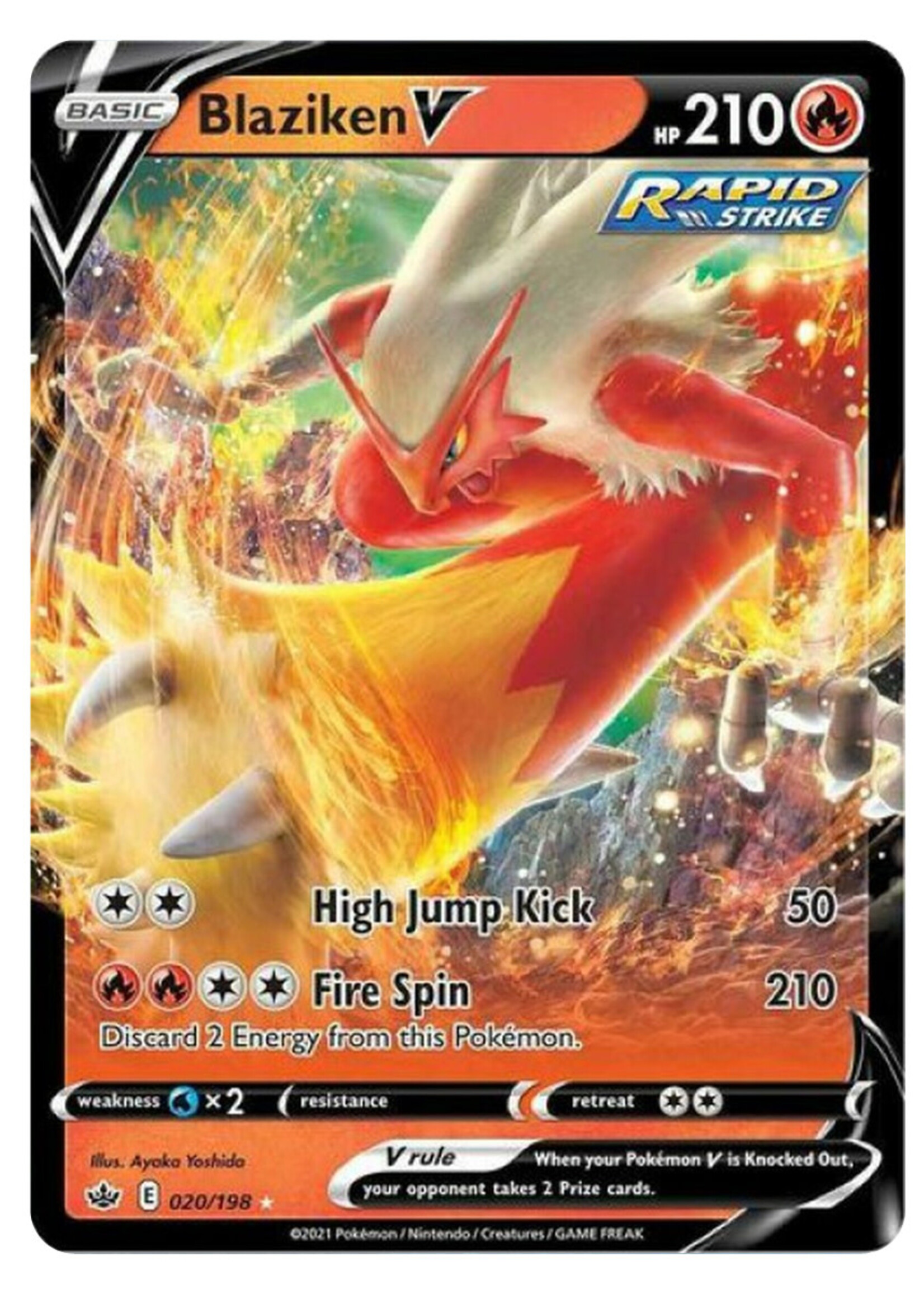 Blaziken V 20 (CRE): excellent