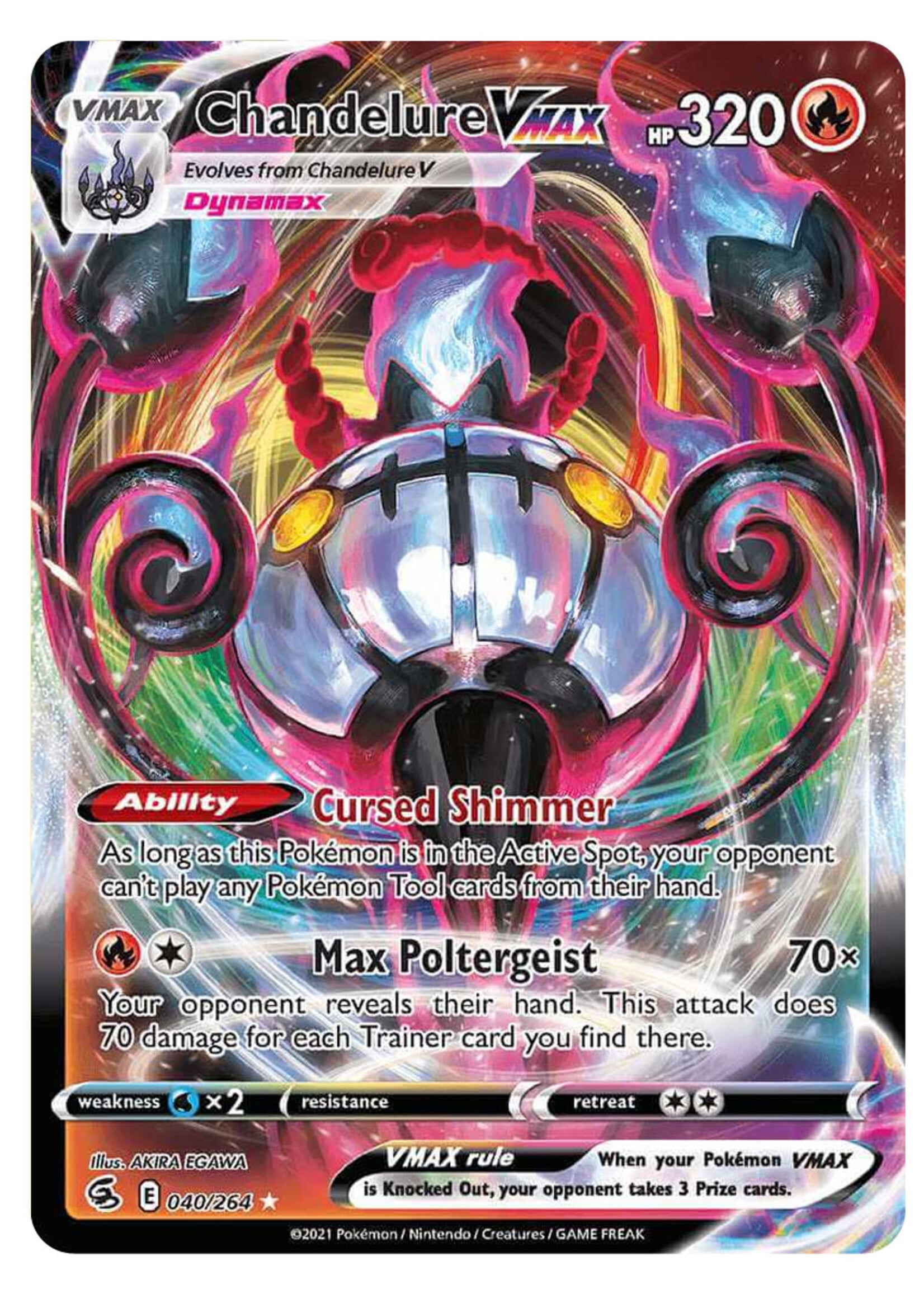 Chandelure Vmax 40 (FST): excellent