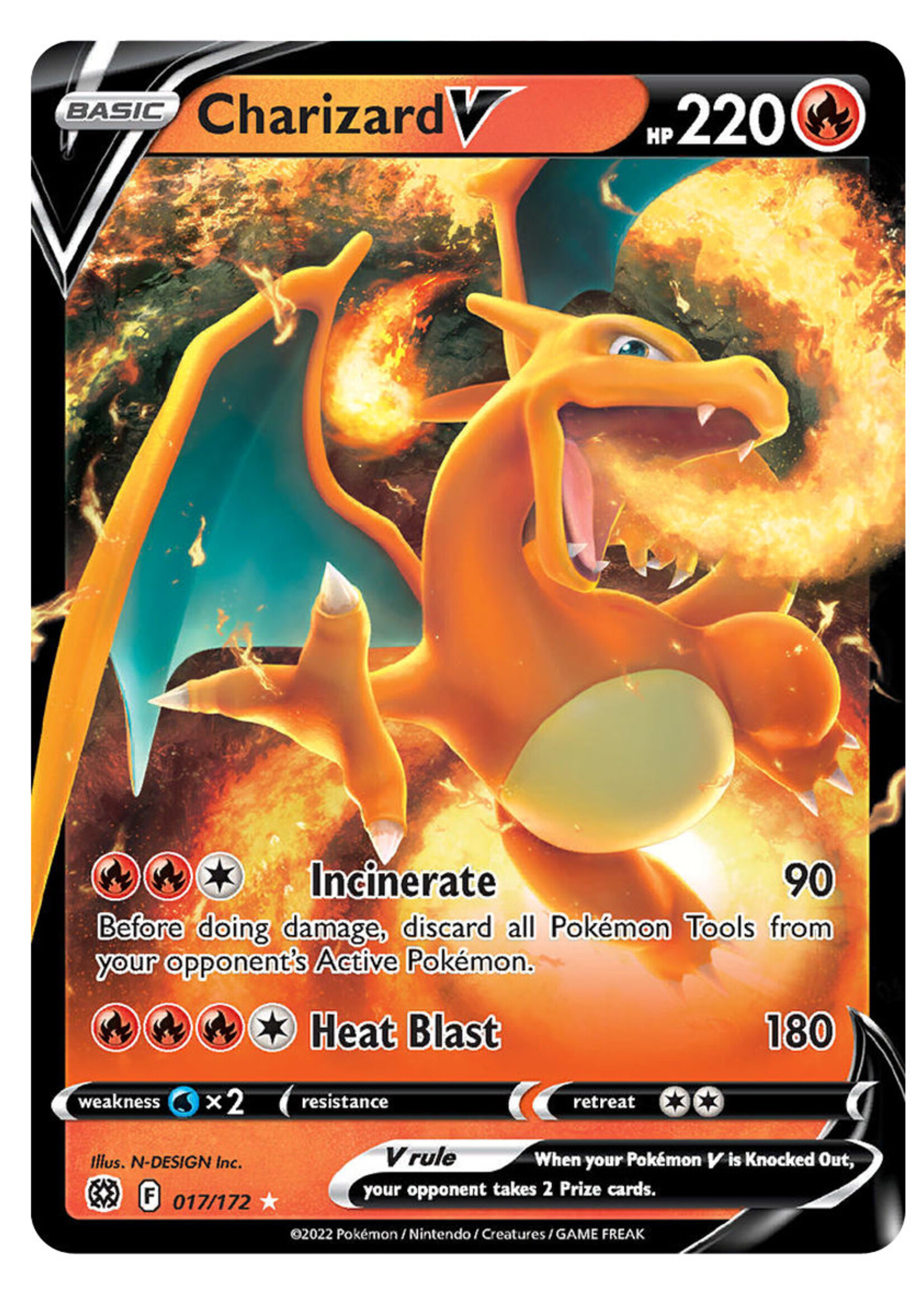 Charizard V 17 (BRS): excellent