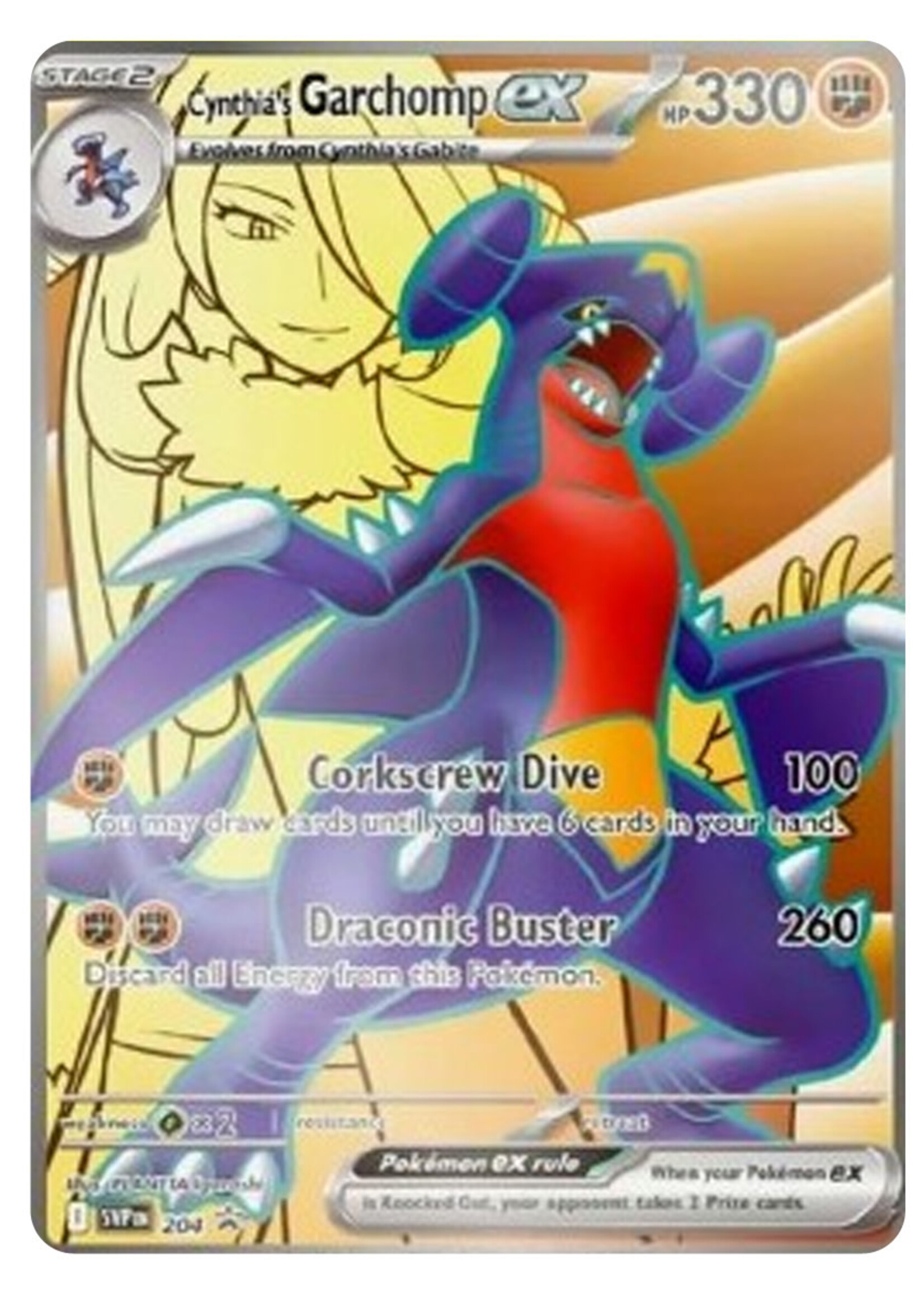 Cynthia's Garchomp Ex 204 (SVP): near mint