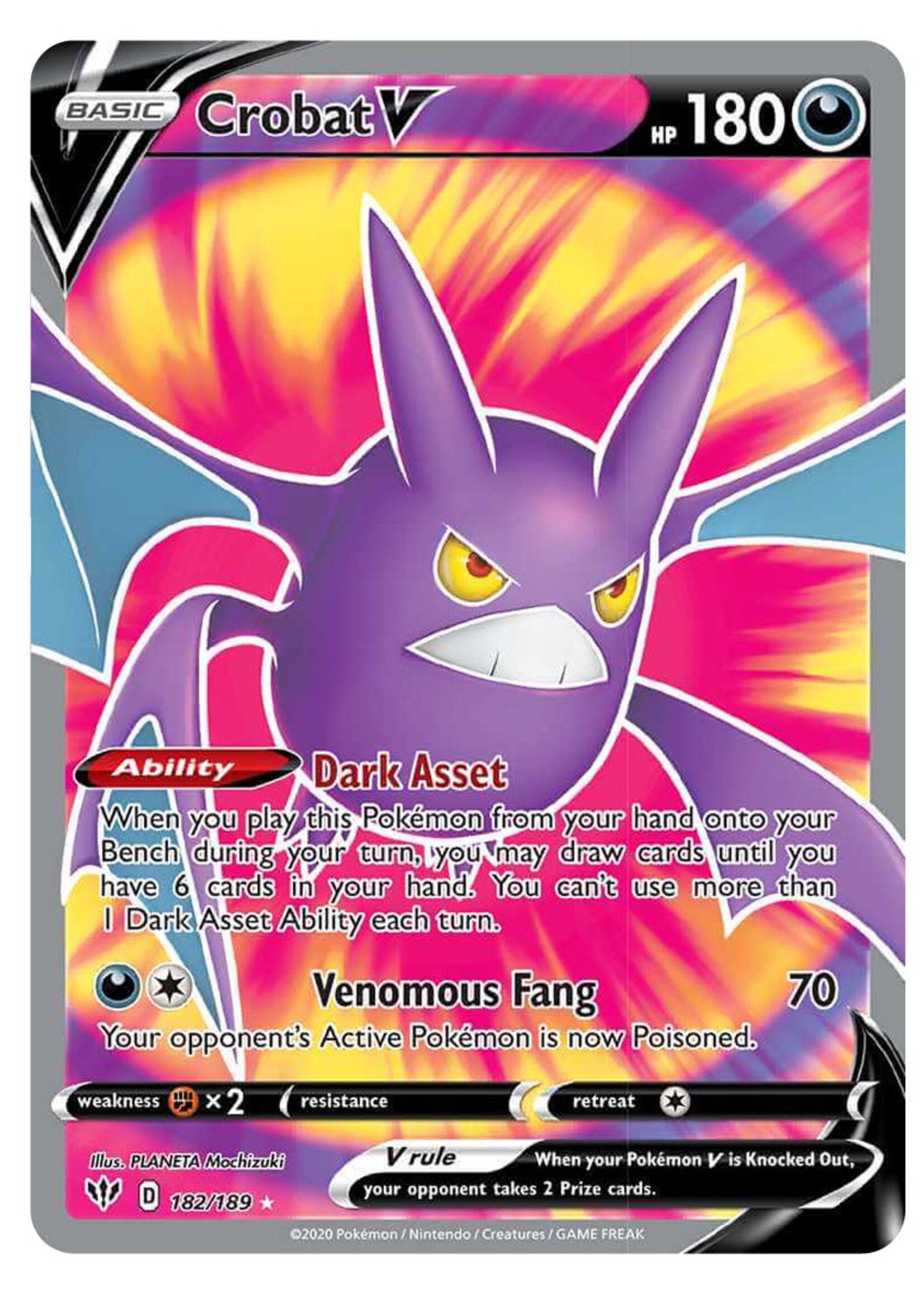 Crobat V 182 (DAA): near mint