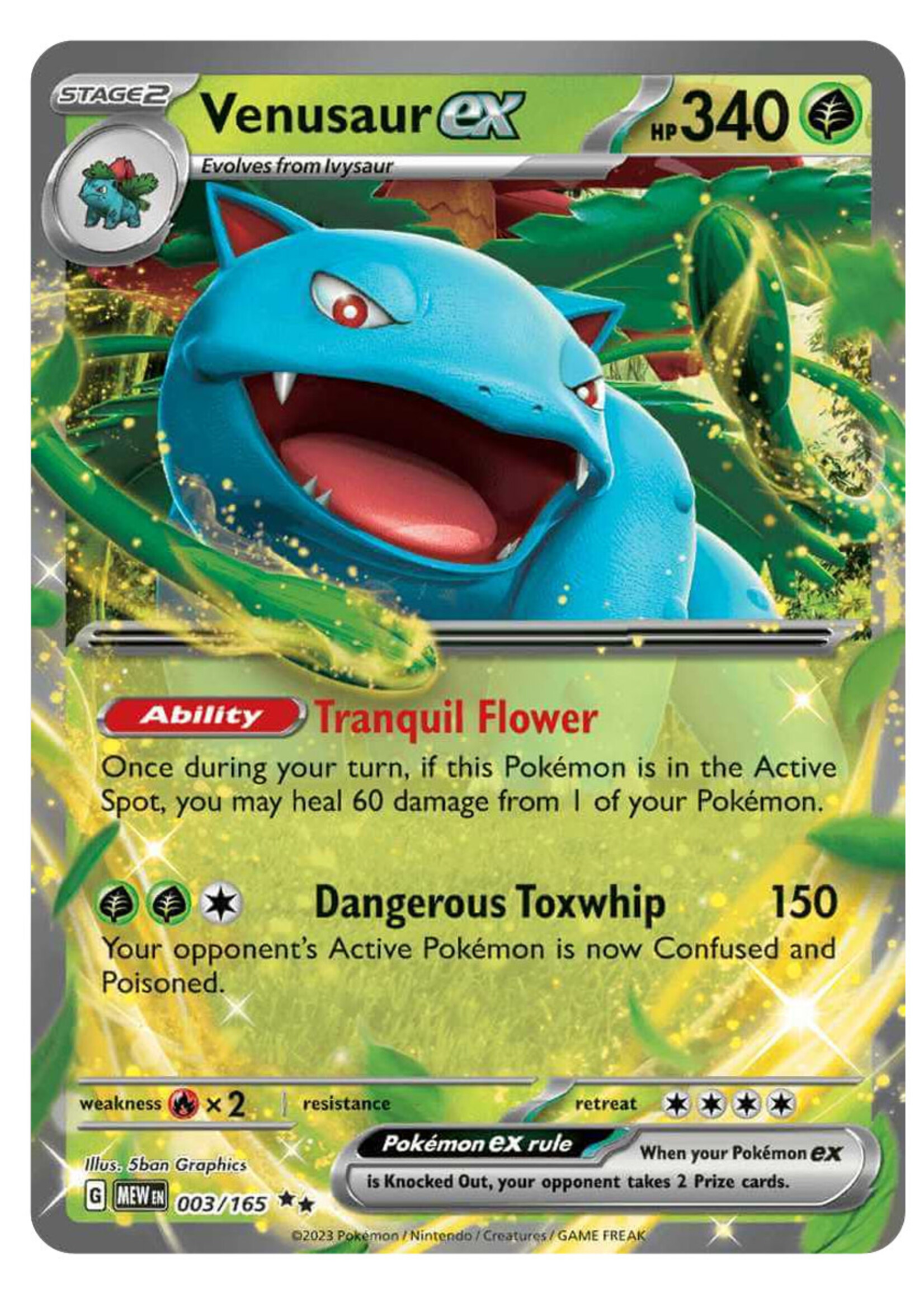 Venusaur Ex 3 (MEW): near mint