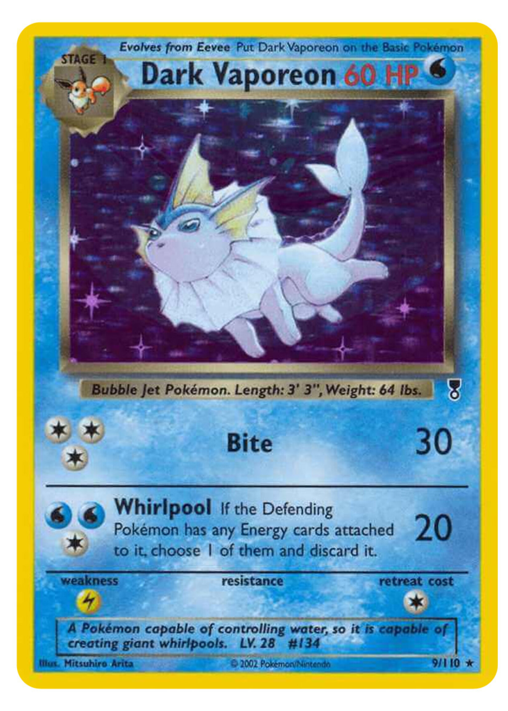 Dark Vaporeon 9 (LC) Holo