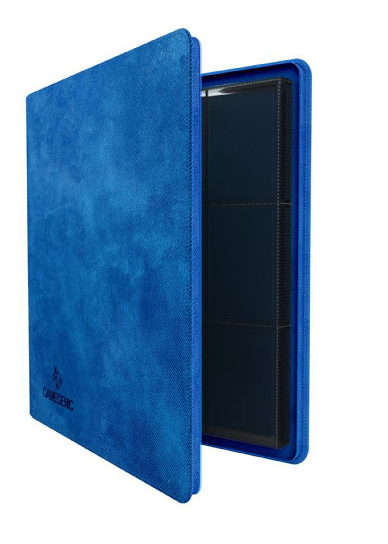 GameGenic Zip-Up Binder 24-Pocket Blue