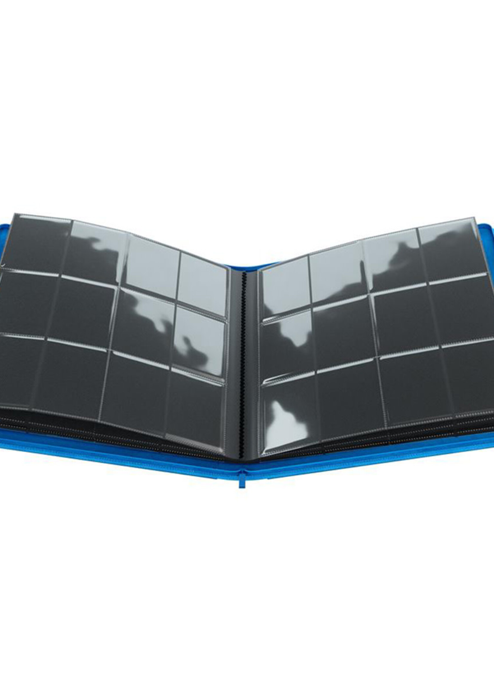 GameGenic Zip-Up Binder 24-Pocket Blue