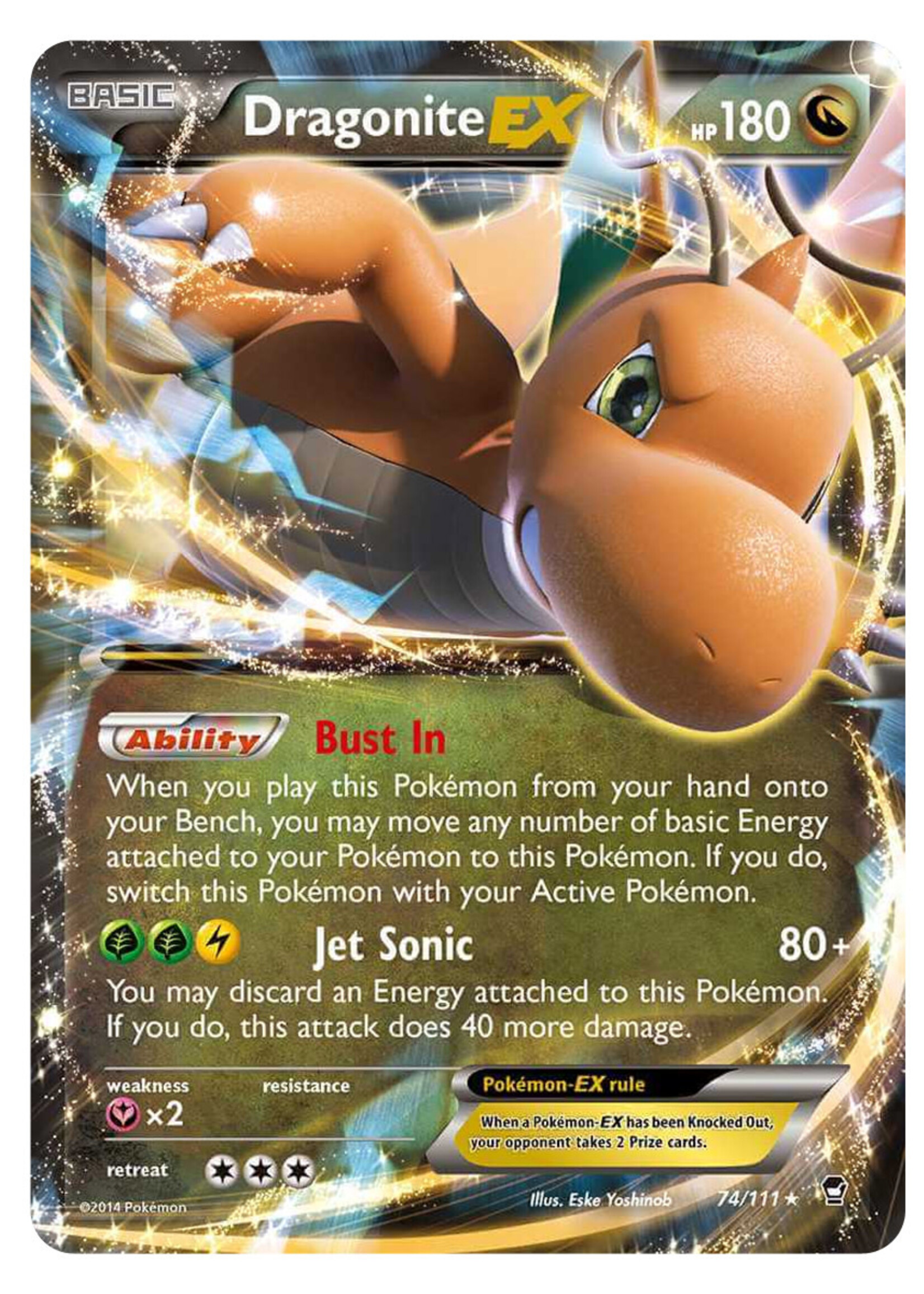 Dragonite EX 74 (FFI): played