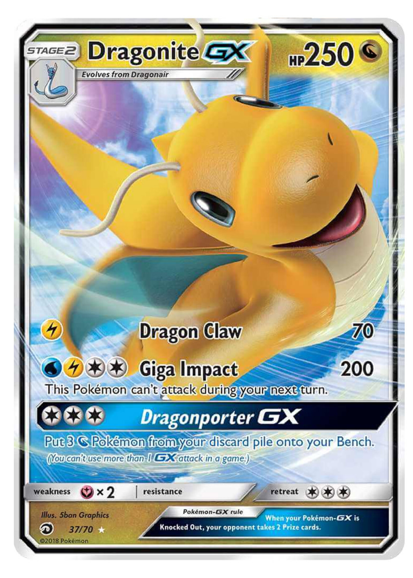 Dragonite GX 37 (DRM): excellent