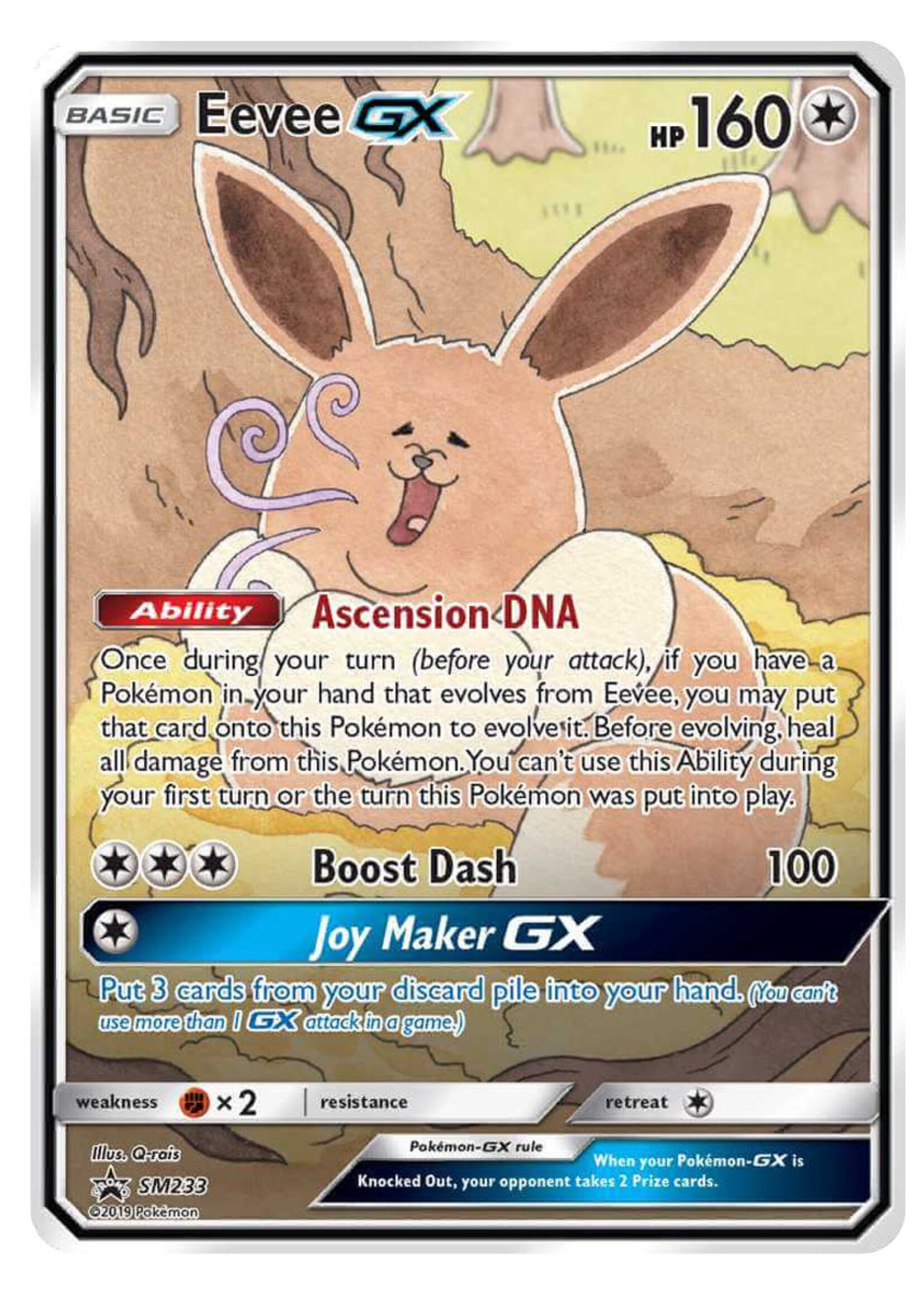 Eevee GX 233 (SM): light played