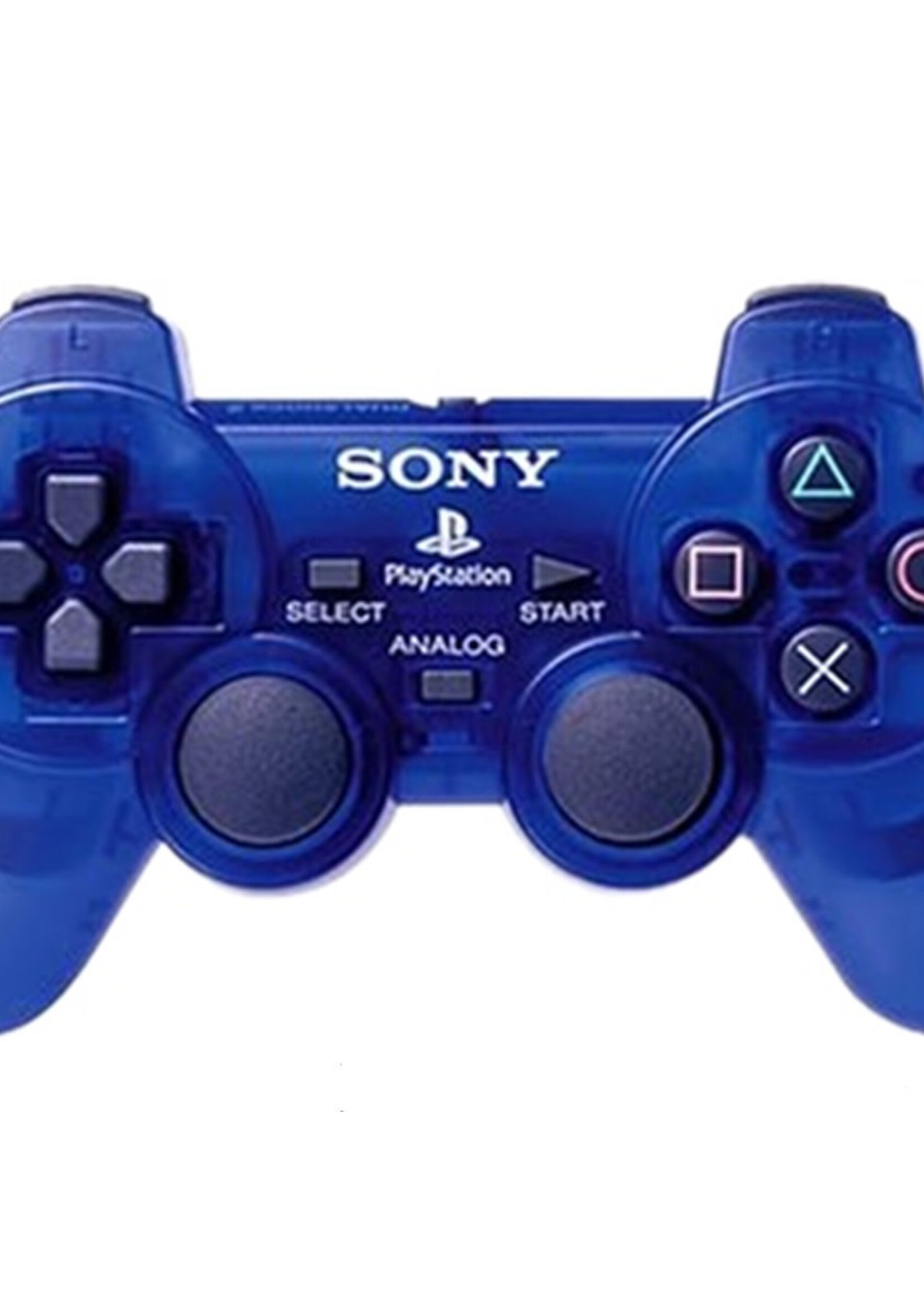 PlayStation 2 Controller Clear Blue