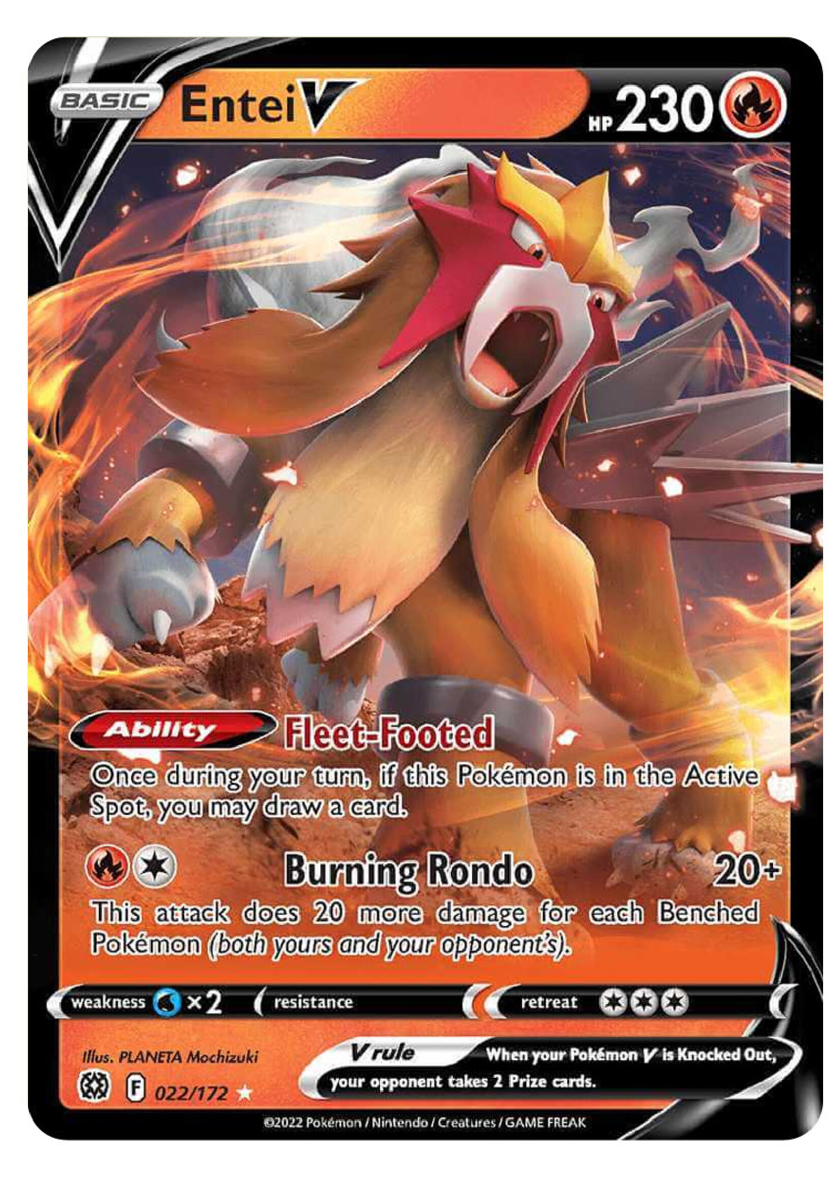 Entei V 22 (BRS): excellent
