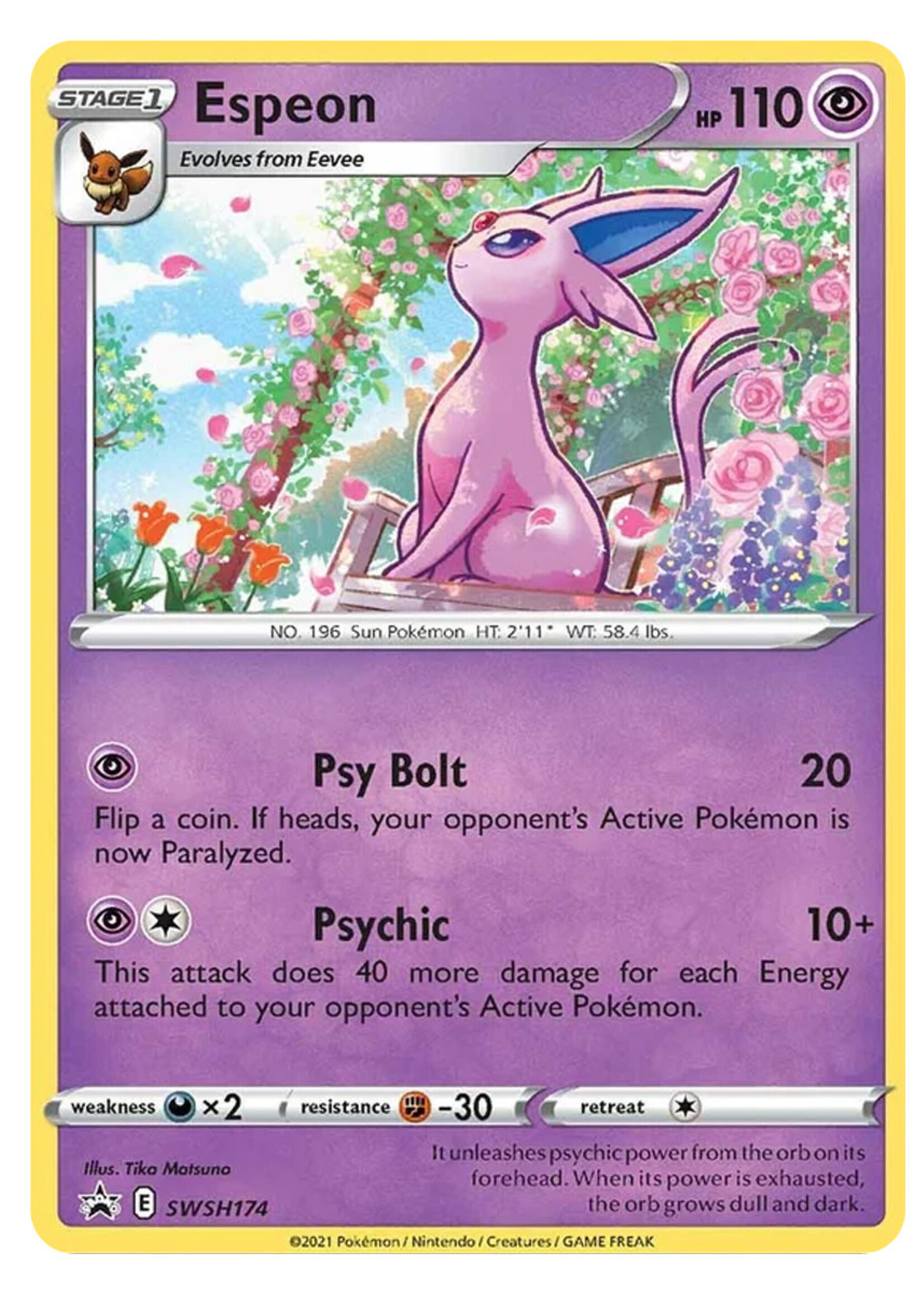 Espeon 174 (SWSH): played