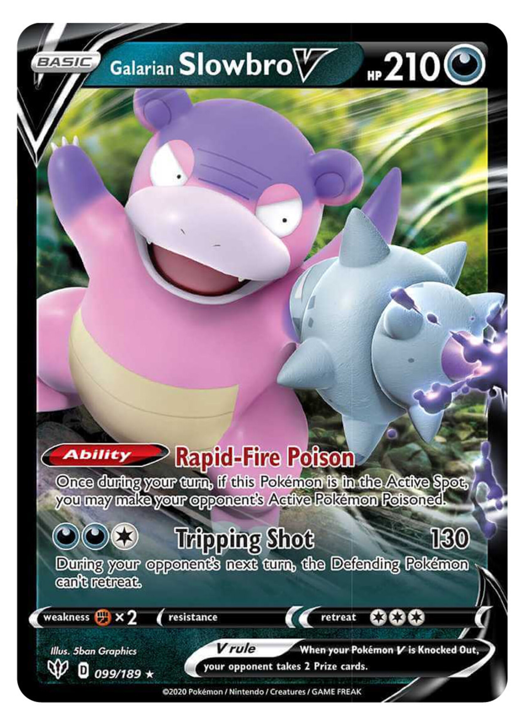Galarian Slowbro V 99 (DAA): good