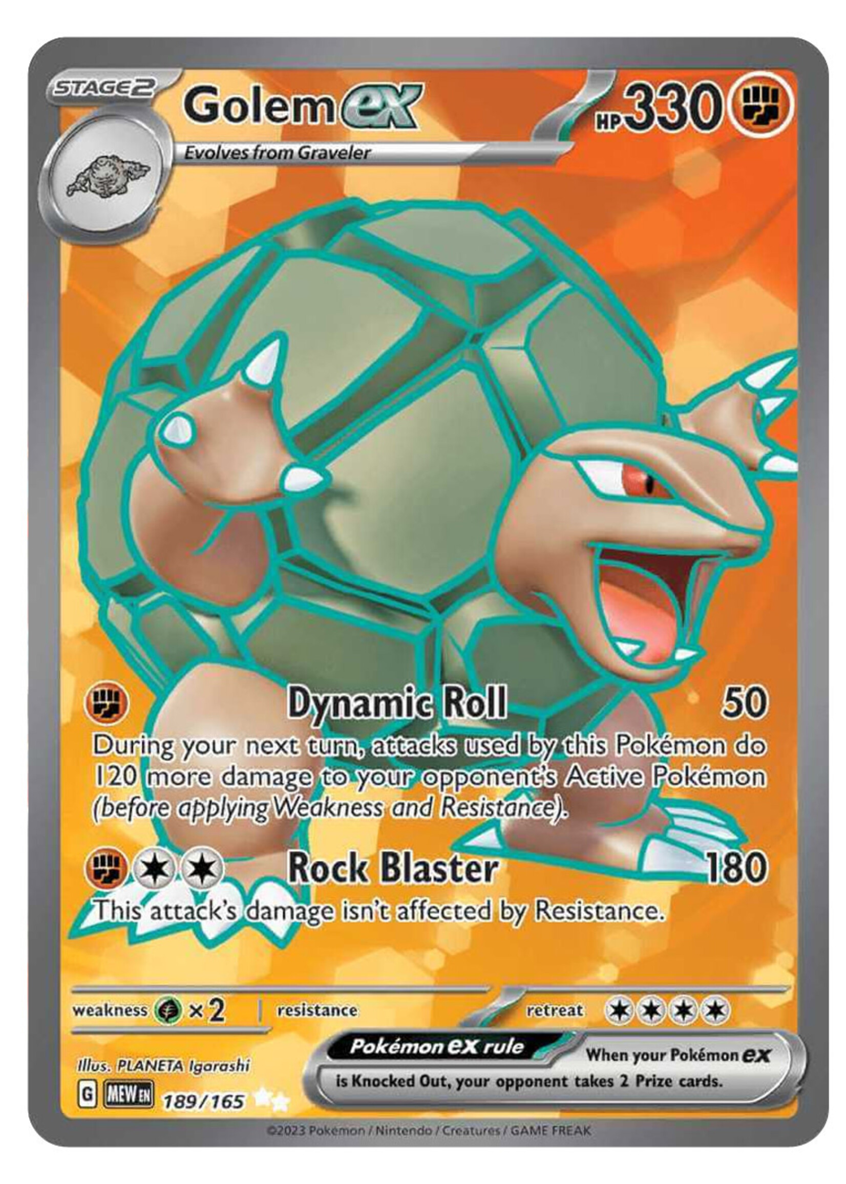Golem Ex 189 (MEW): near mint