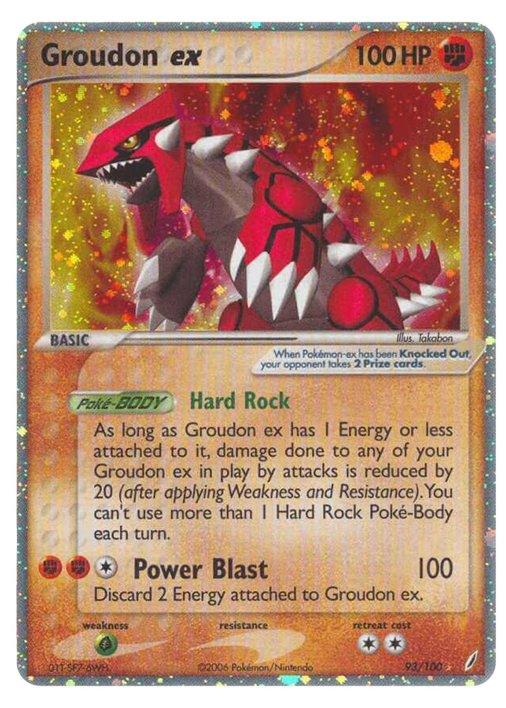 Groudon Ex 93 (CG): played