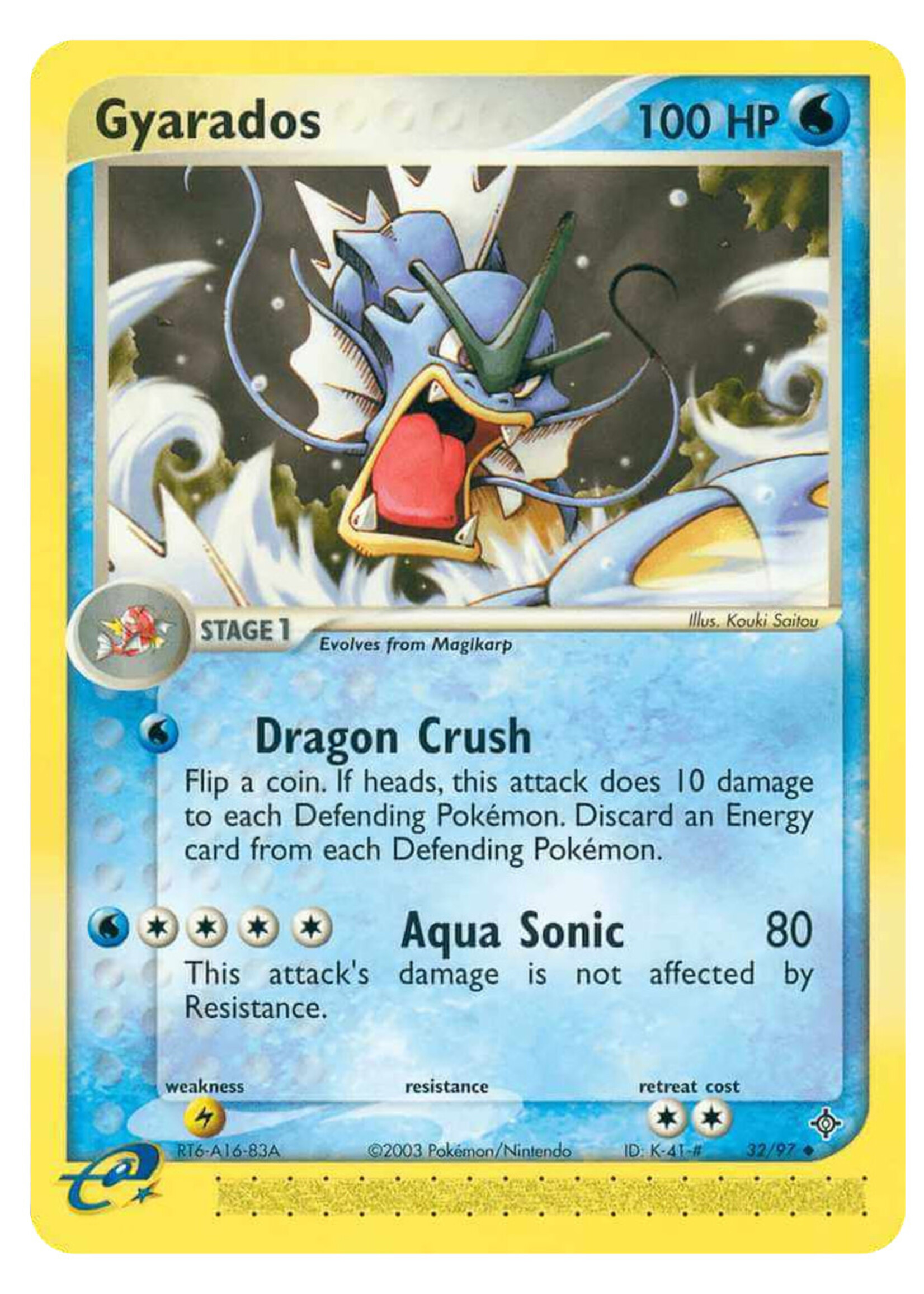 Gyarados 32 (DR) Reverse Holo: poor