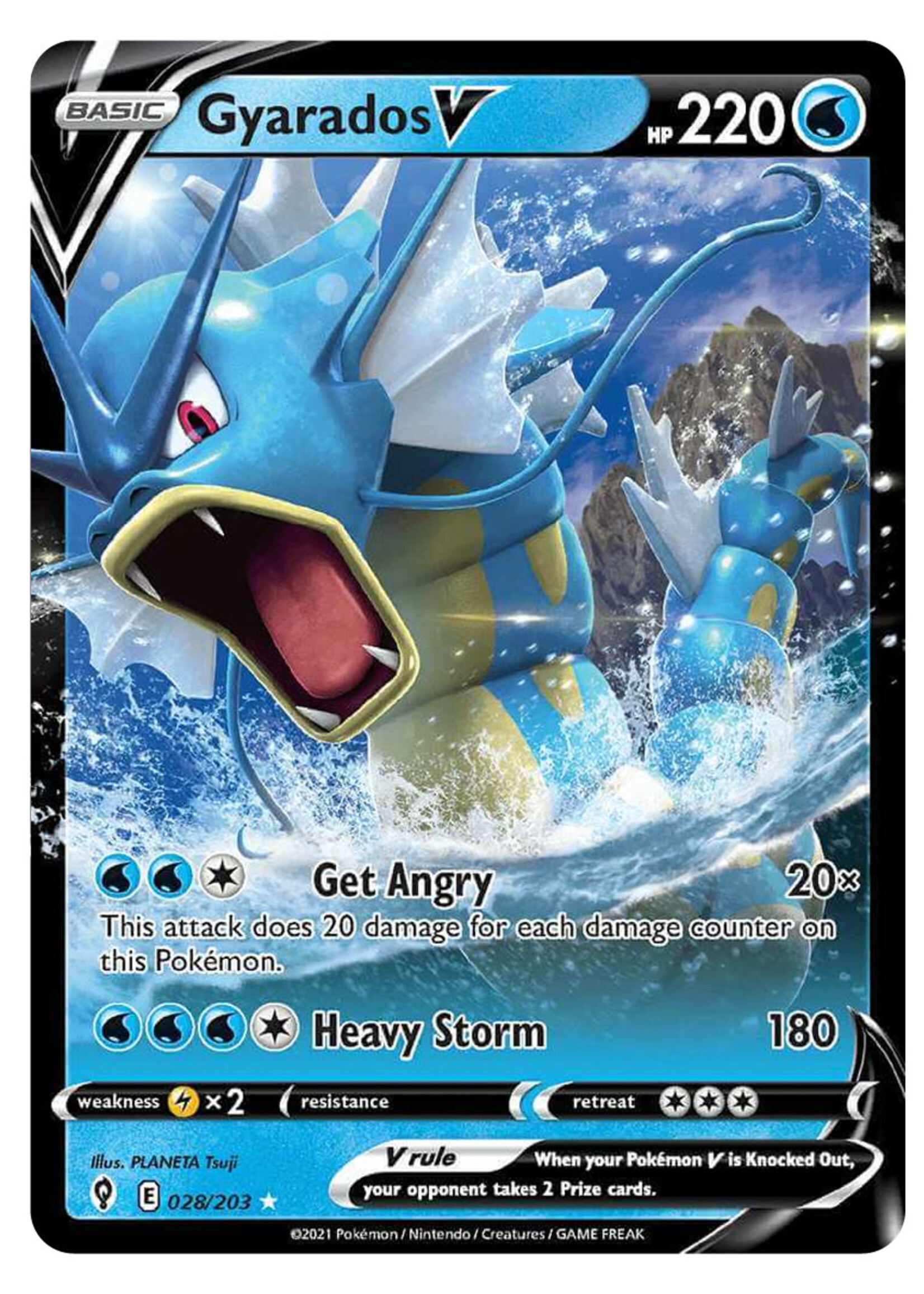 Gyarados V 28 (EVS)