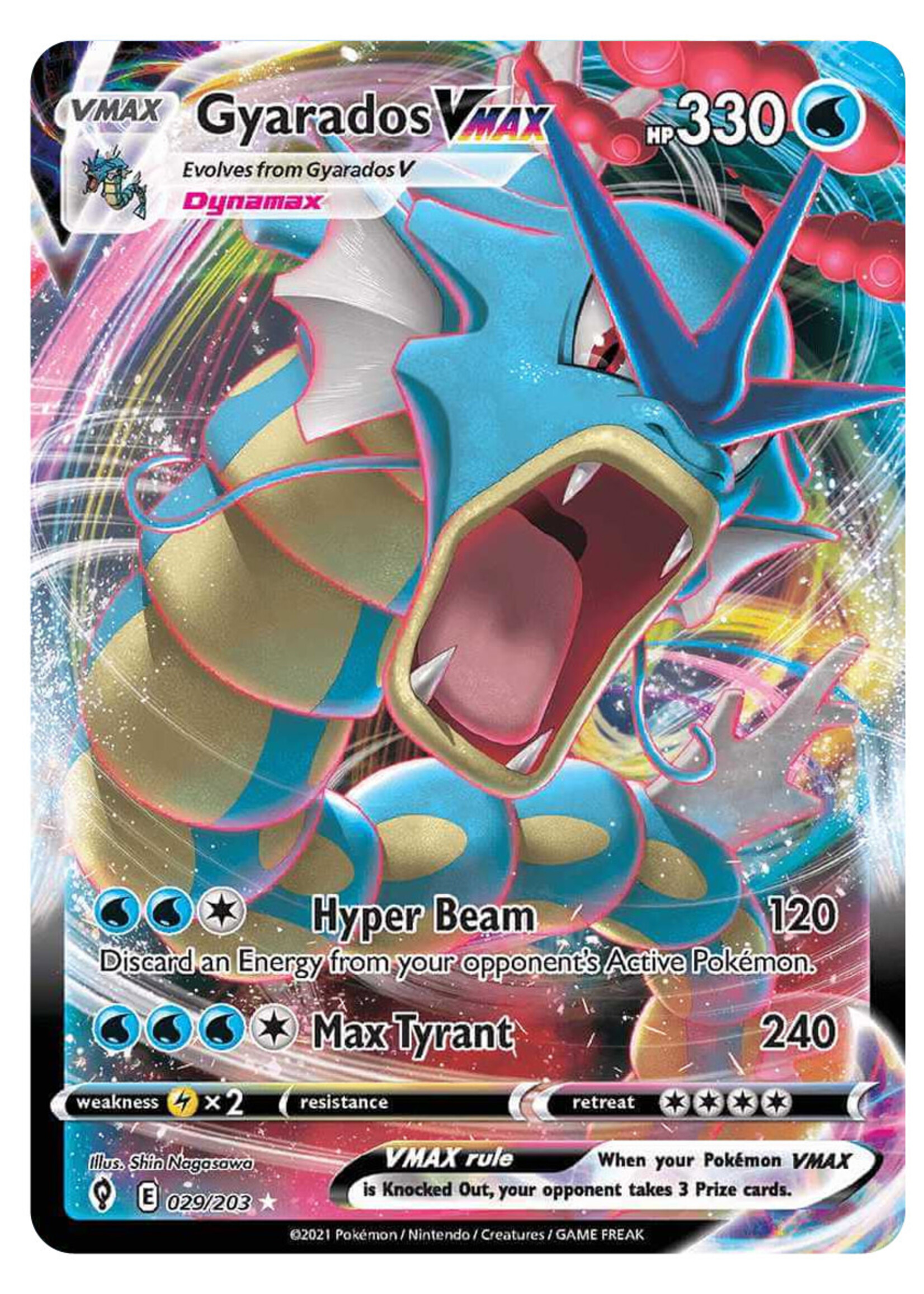 Gyarados Vmax 29 (EVS): excellent