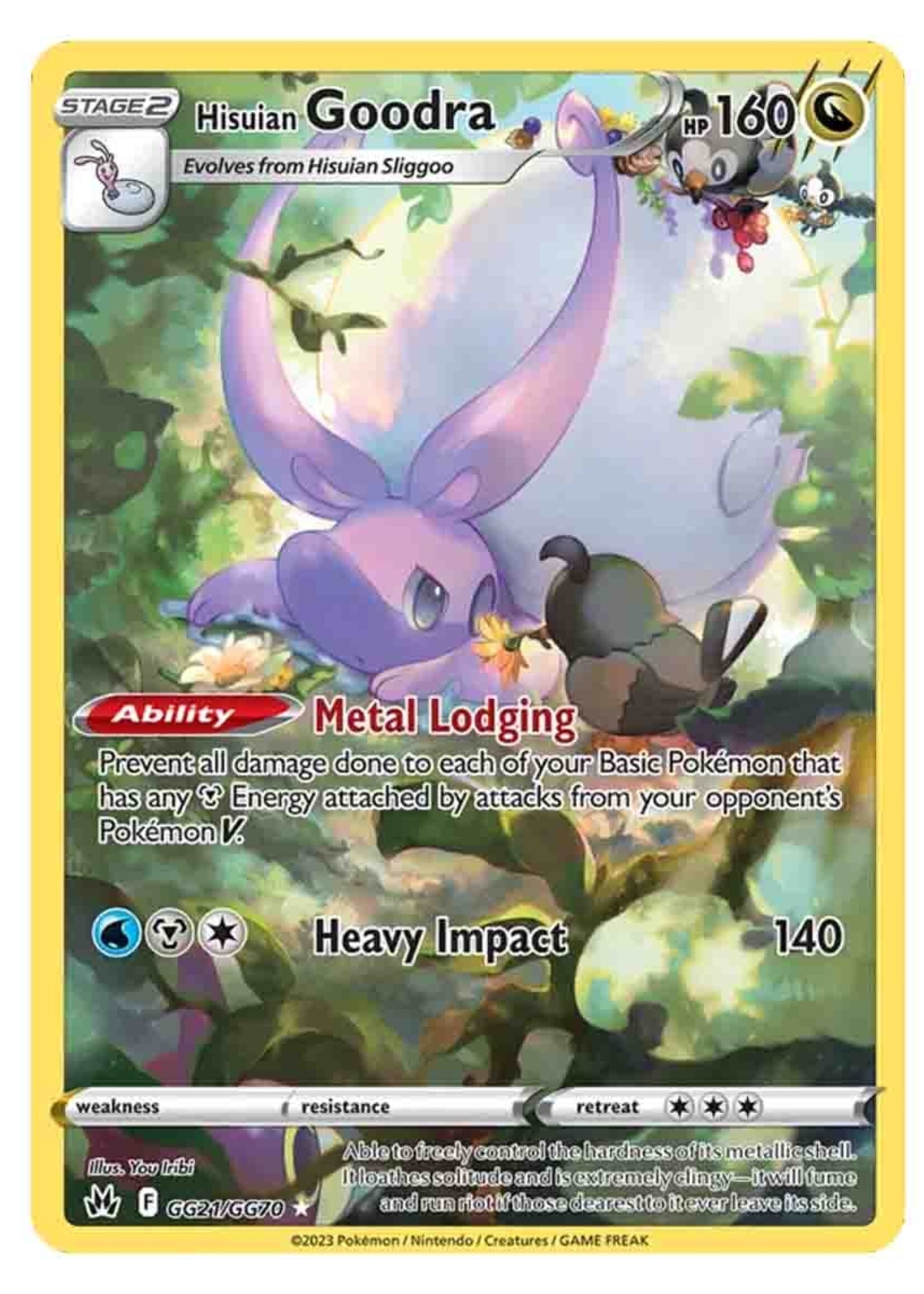 Hisuian Goodra GG21 (CRZ): near mint
