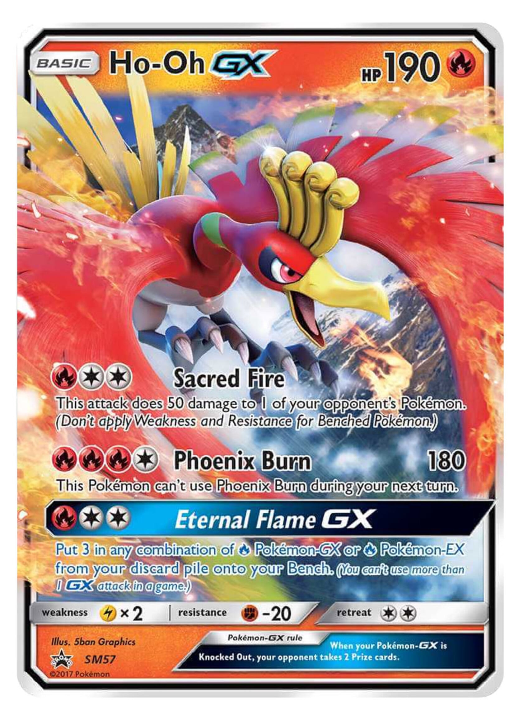Ho-Oh GX 57 (SM): light played