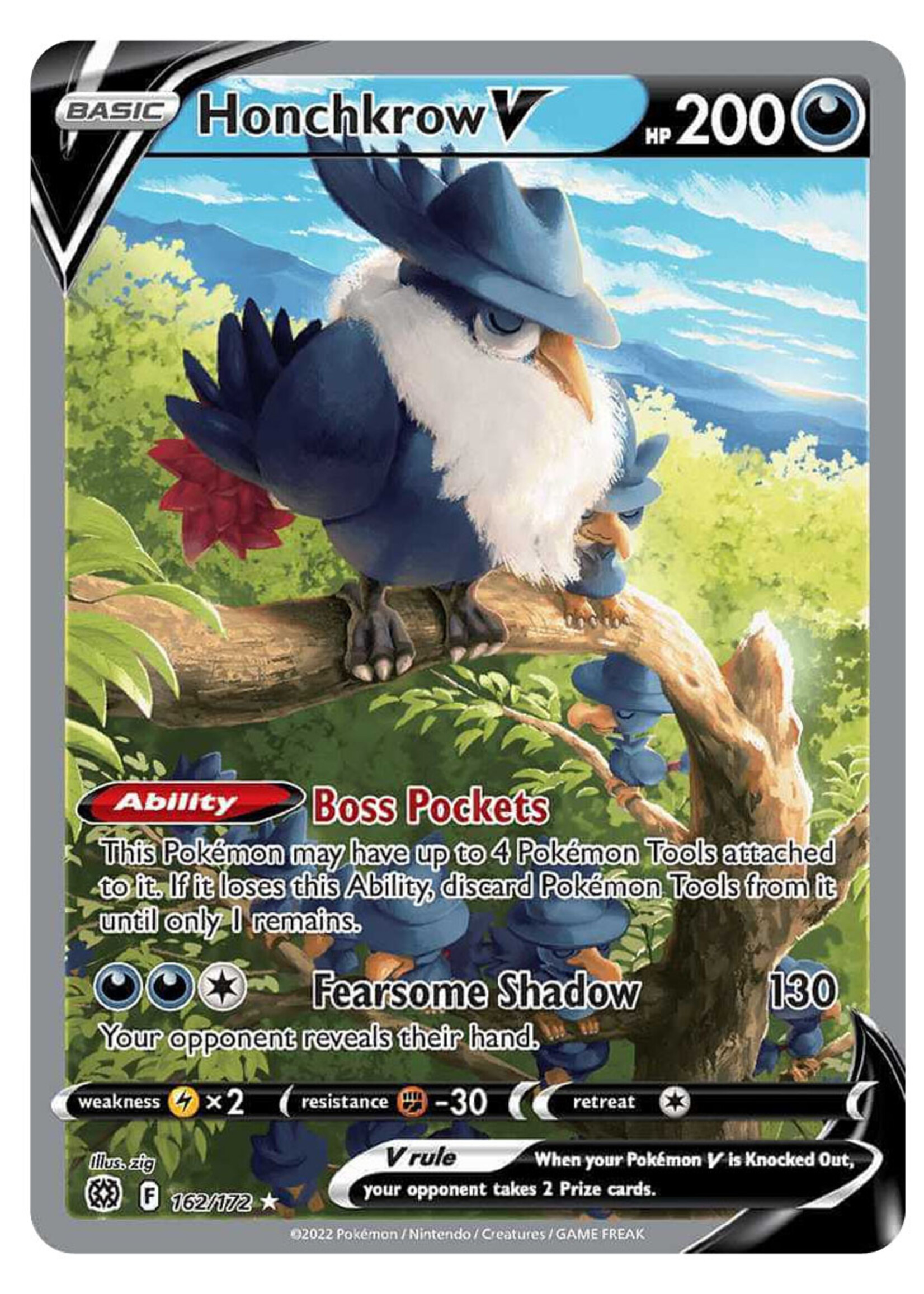 Honchkrow V 162 (BRS)