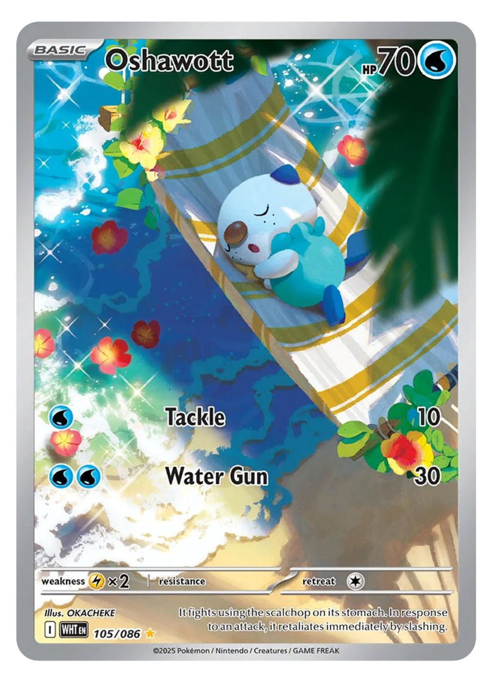 Oshawott 105 (WHT): near mint