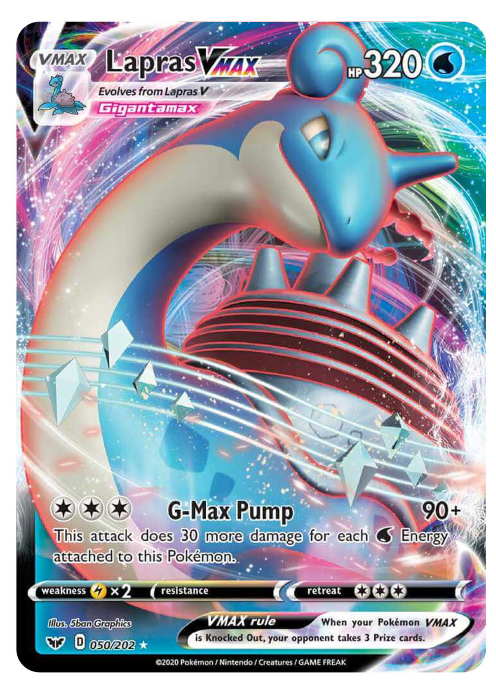 Lapras Vmax 50 (SSH): excellent