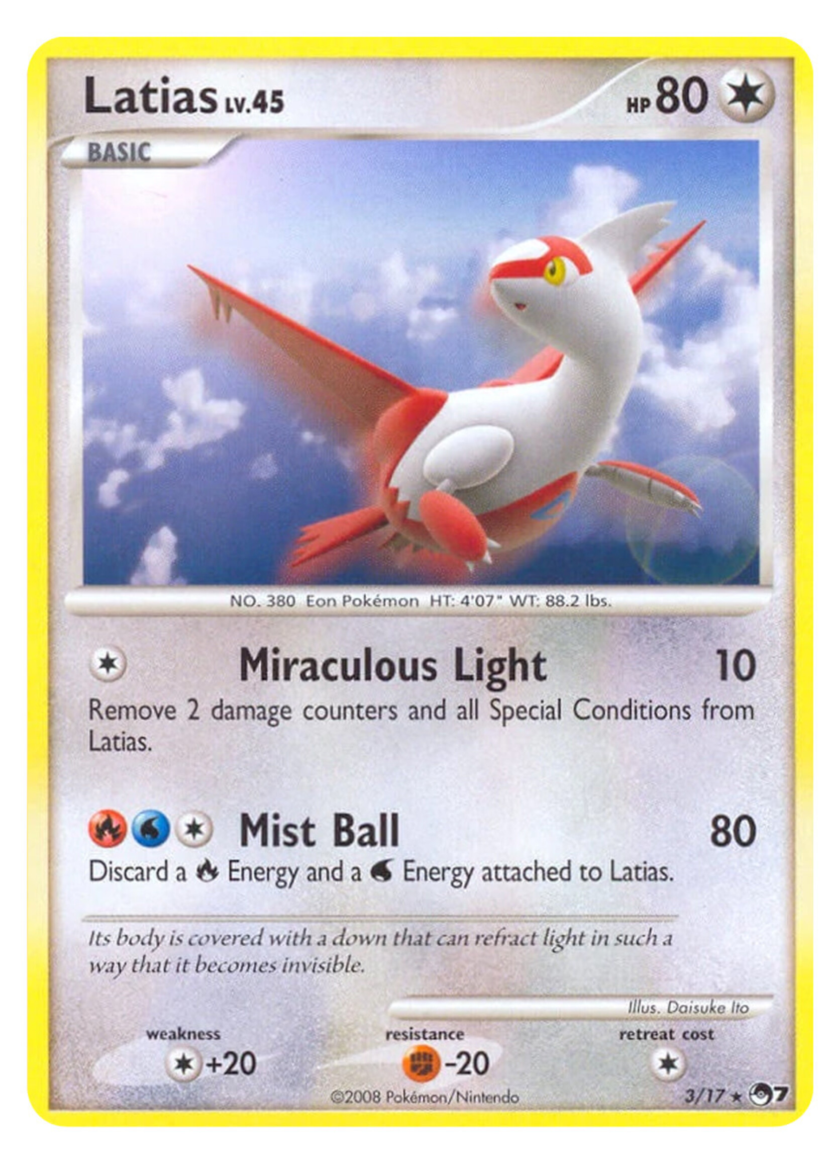 Latias Lv.45 3 (POP7): excellent