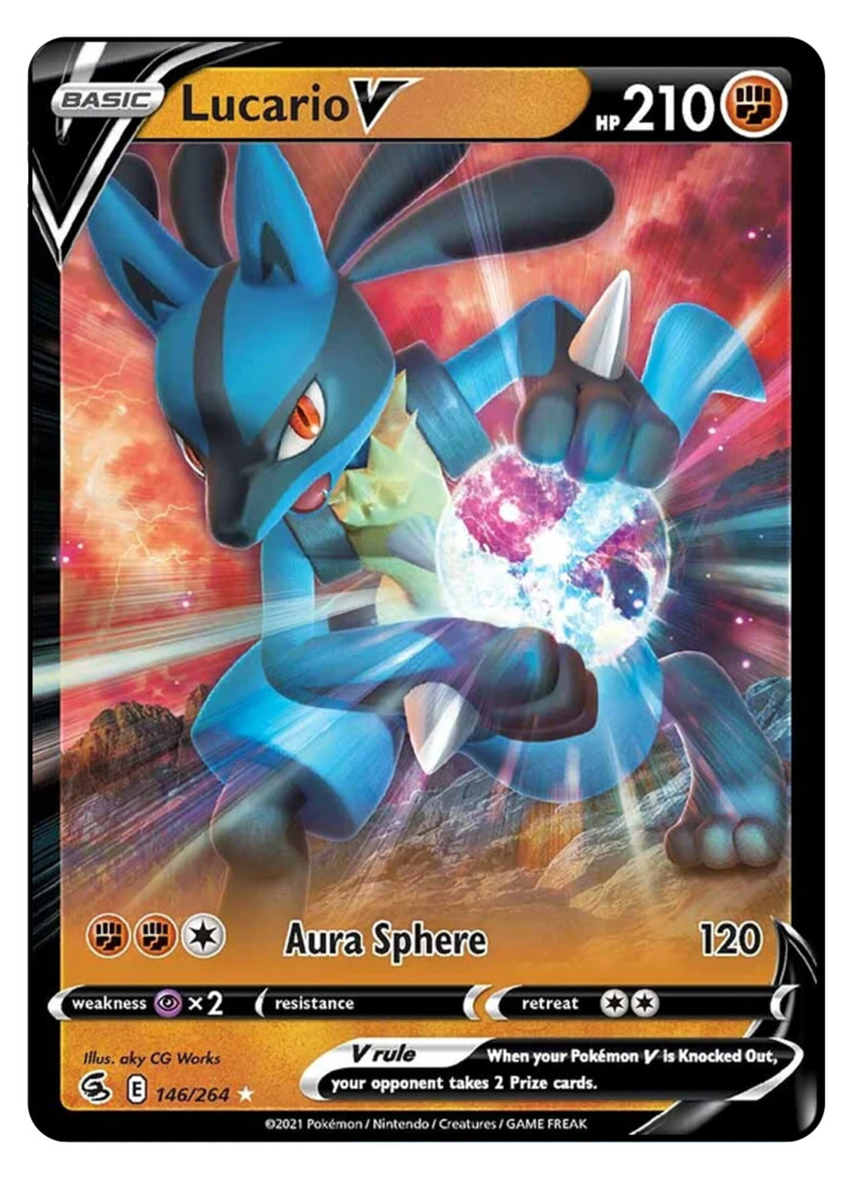 Lucario V 146 (FST): near mint