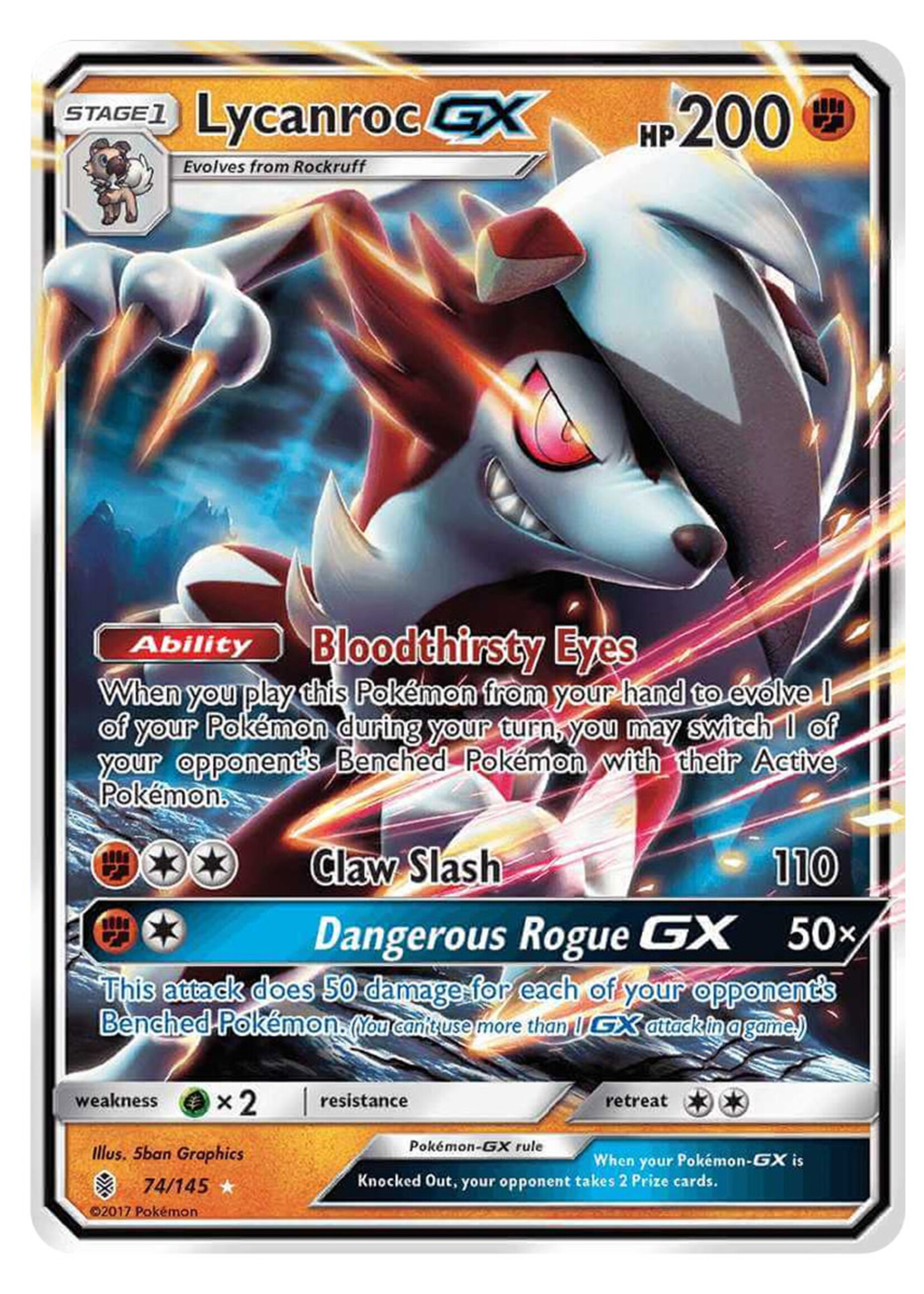 Lycanroc GX 74 (GRI): good