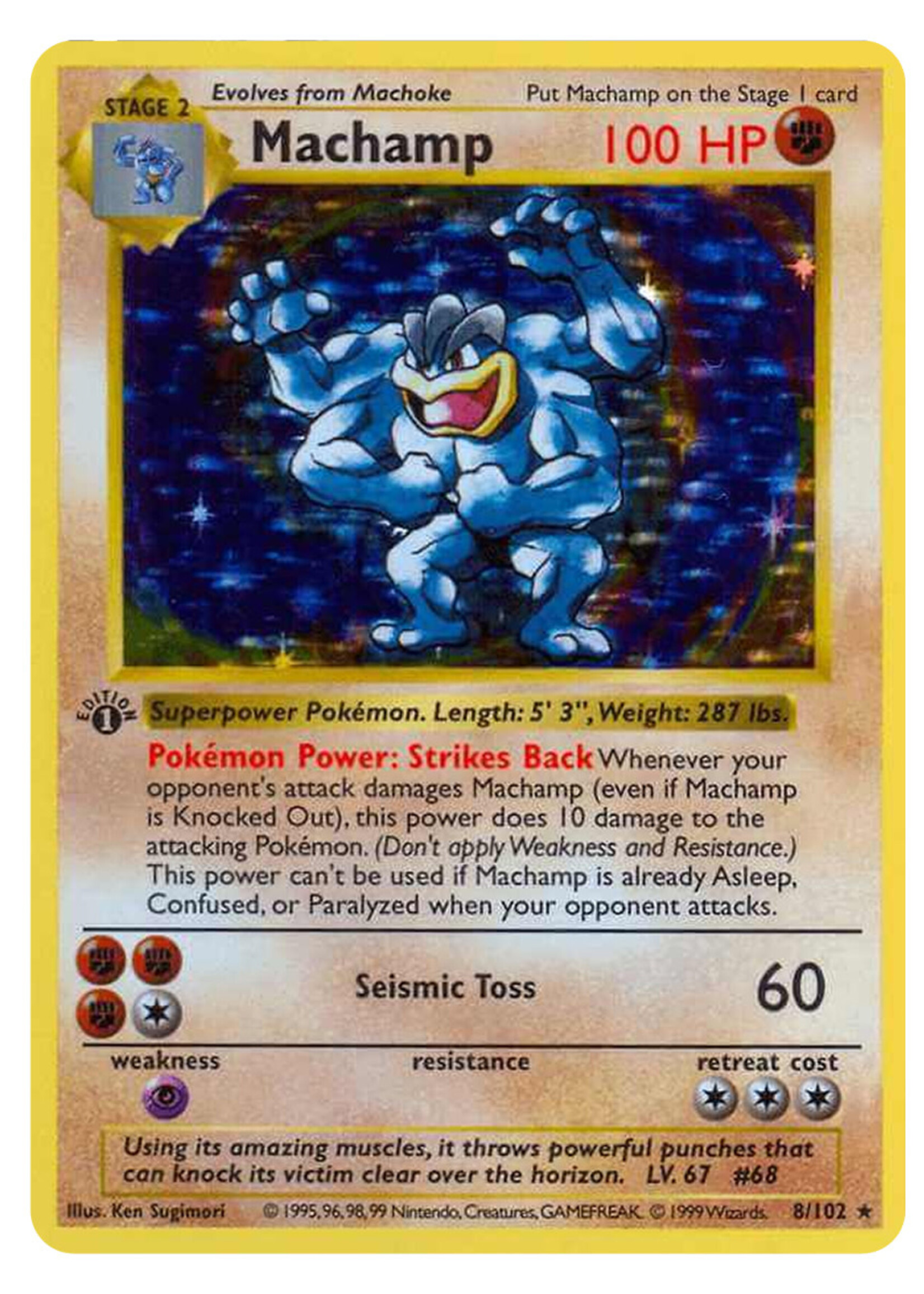 Machamp 8 (BS) 1st Edition BGS Grade 9