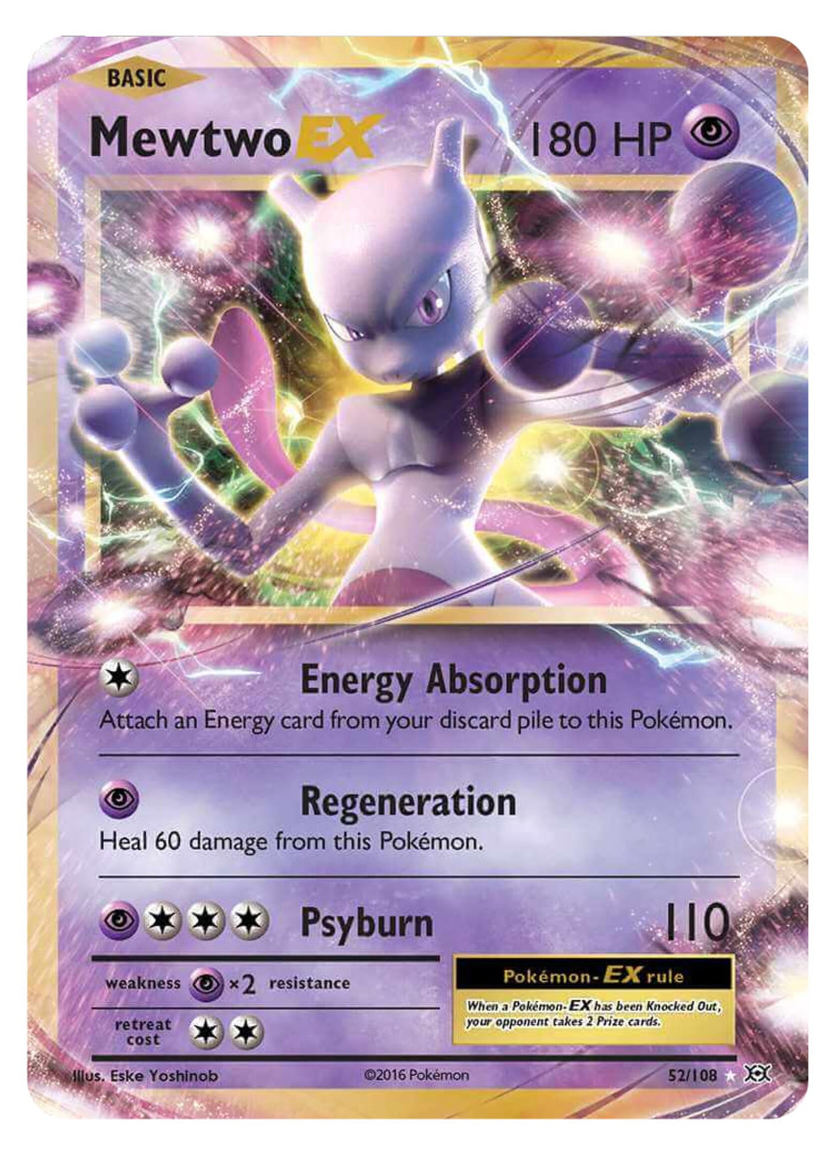 Mewtwo EX 52 (EVO): near mint