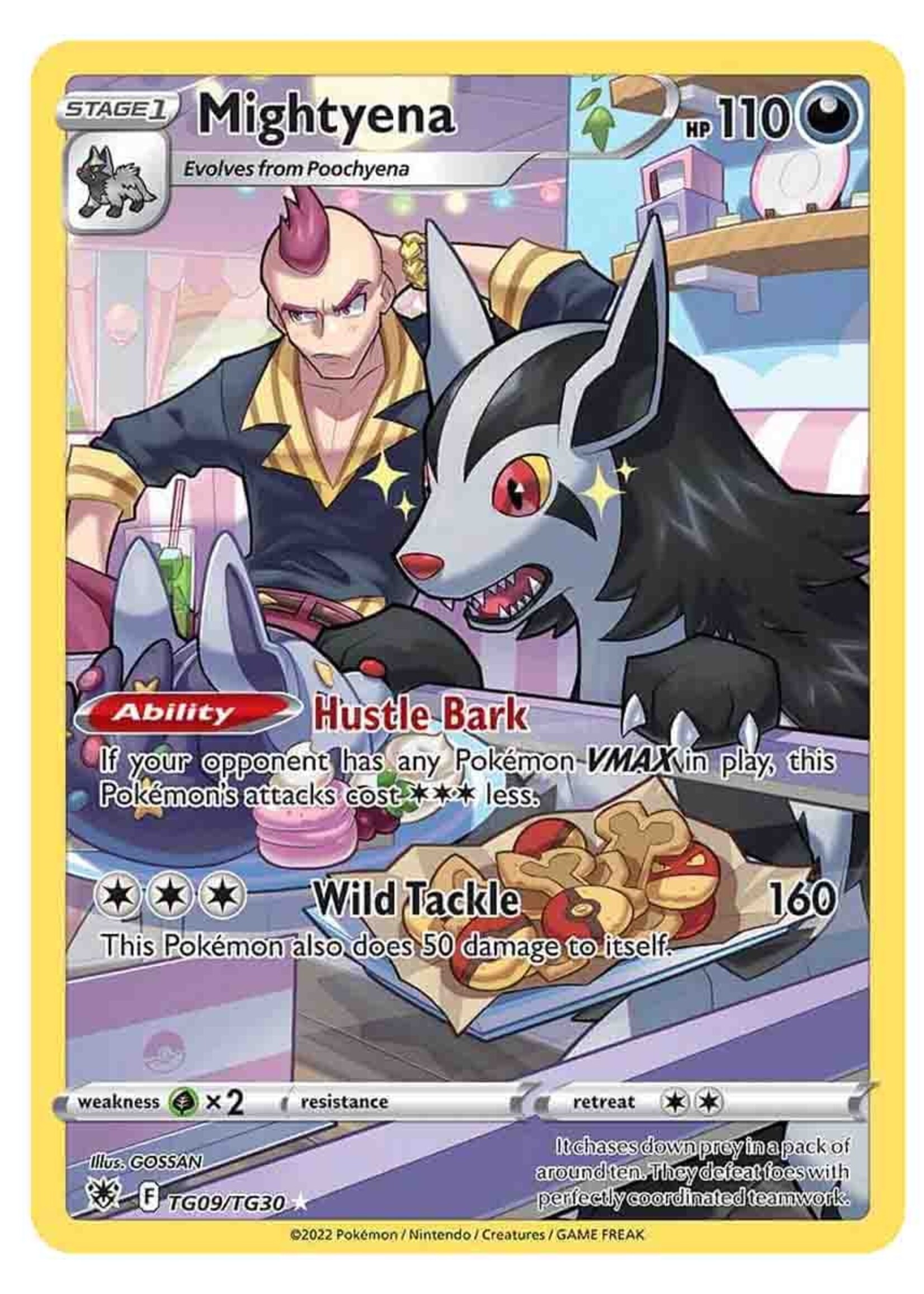 Mightyena TG09 (ASR): near mint