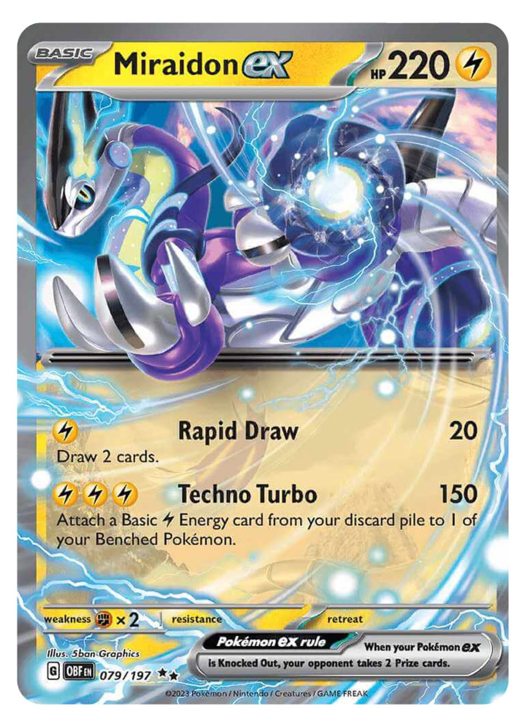 Miraidon Ex 79 (OBF): near mint