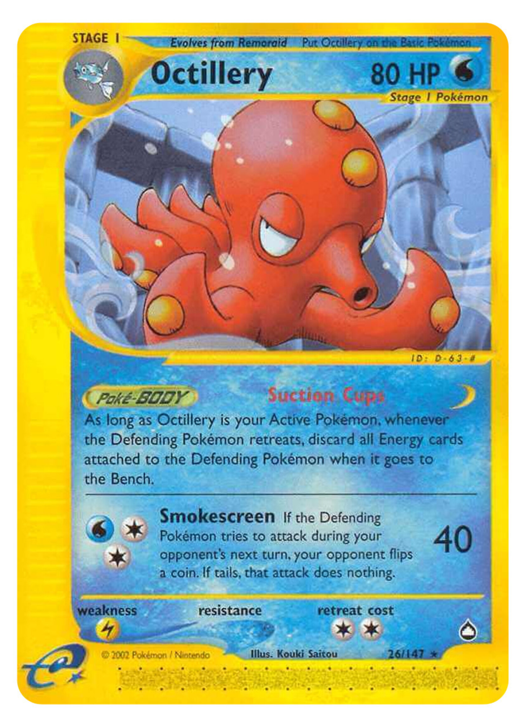 Octillery 26 (AQ) Reverse Holo