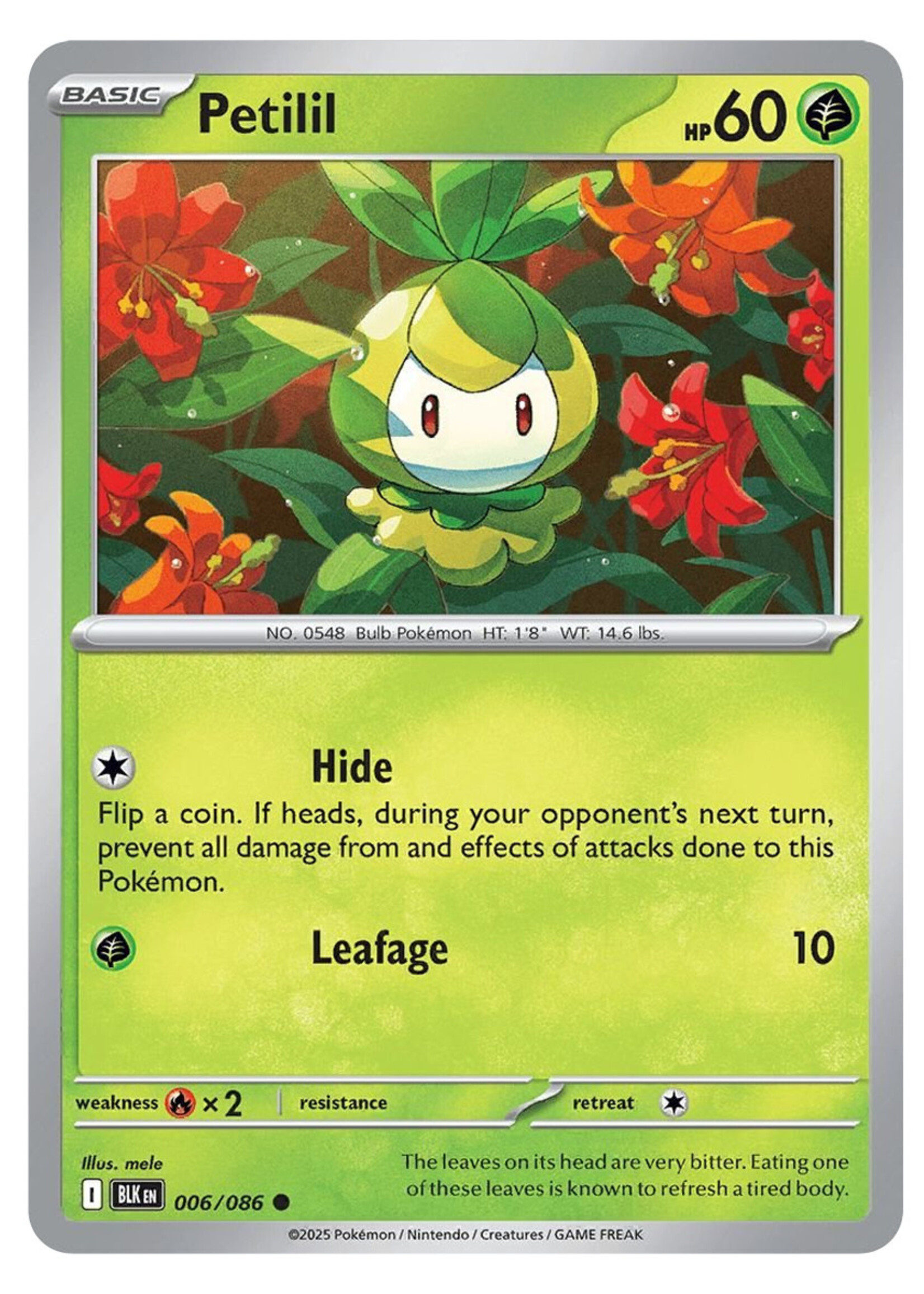 Petilil 6 (BLK) Master Ball Holo: Near mint