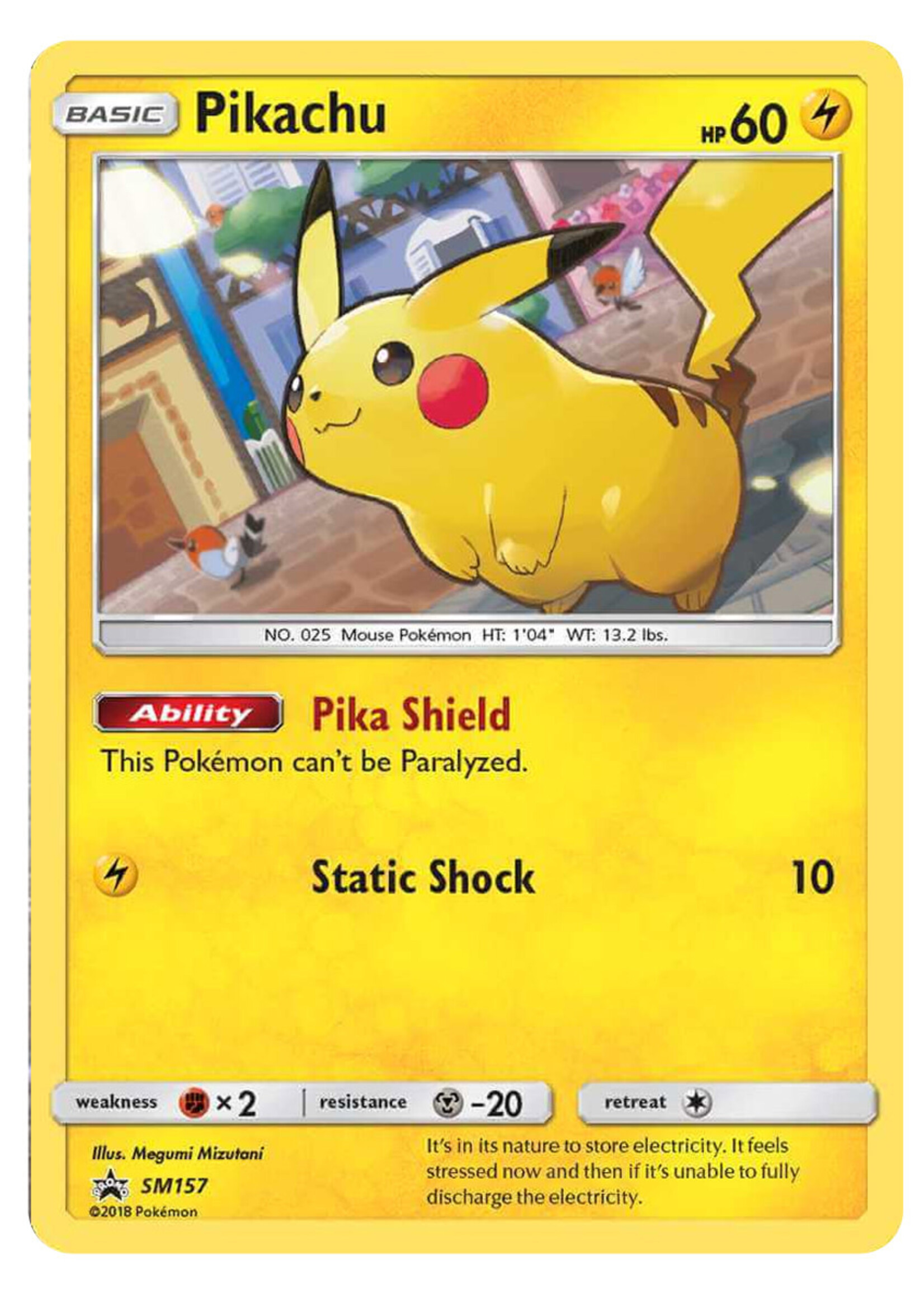 Pikachu 157 (SM): good/light played