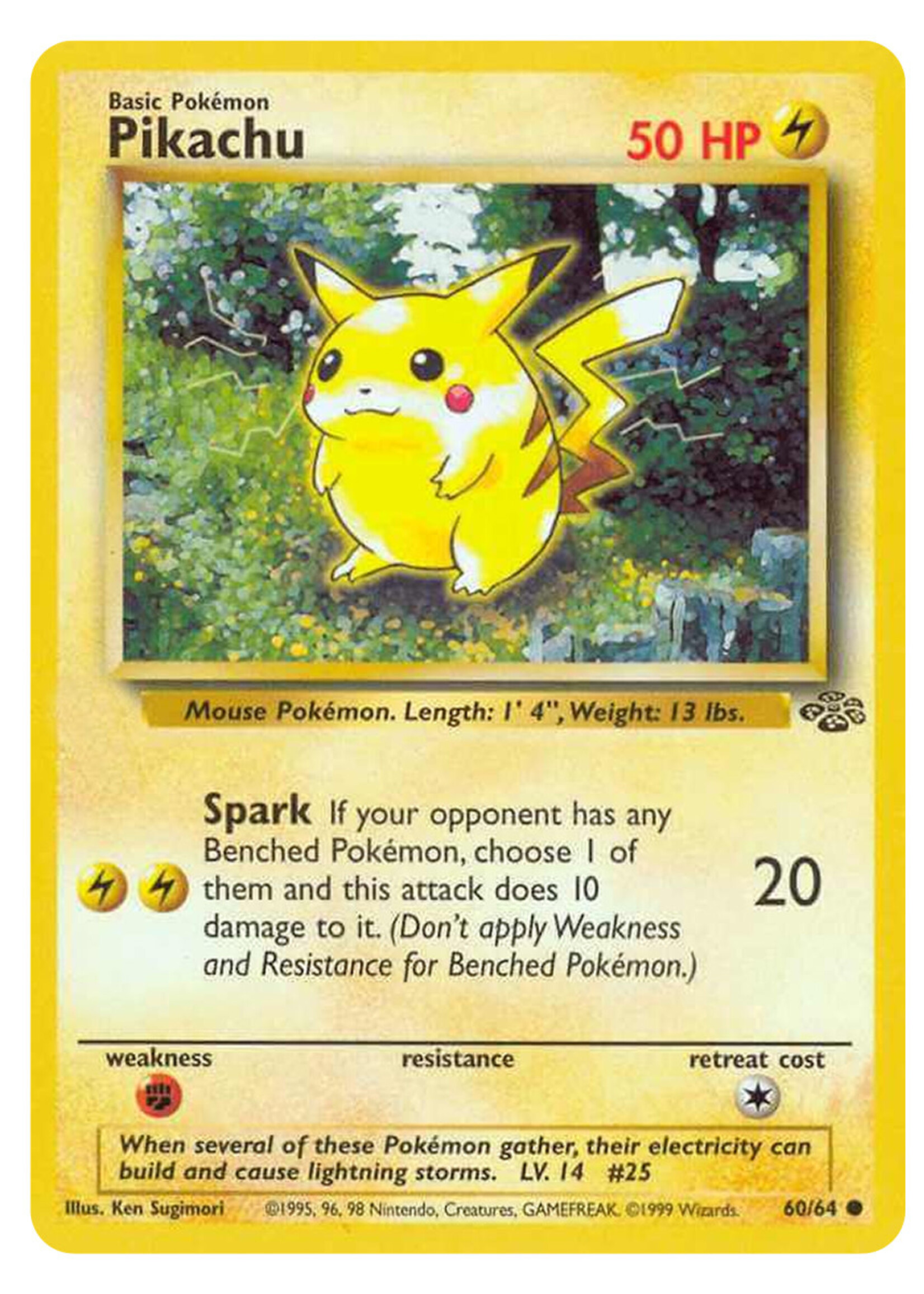 Pikachu 60 (JU): good/light played