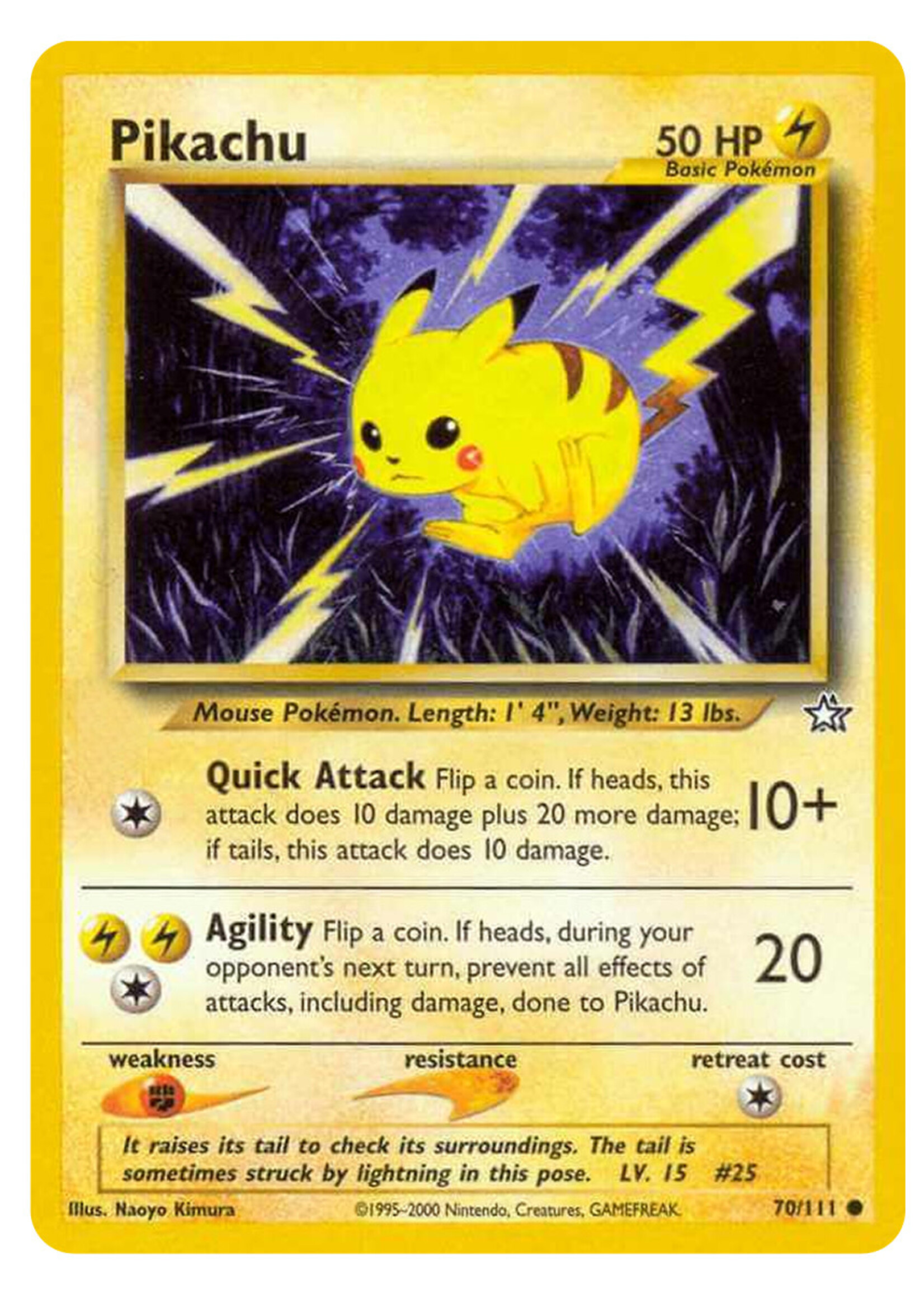 Pikachu 70 (NG): light played
