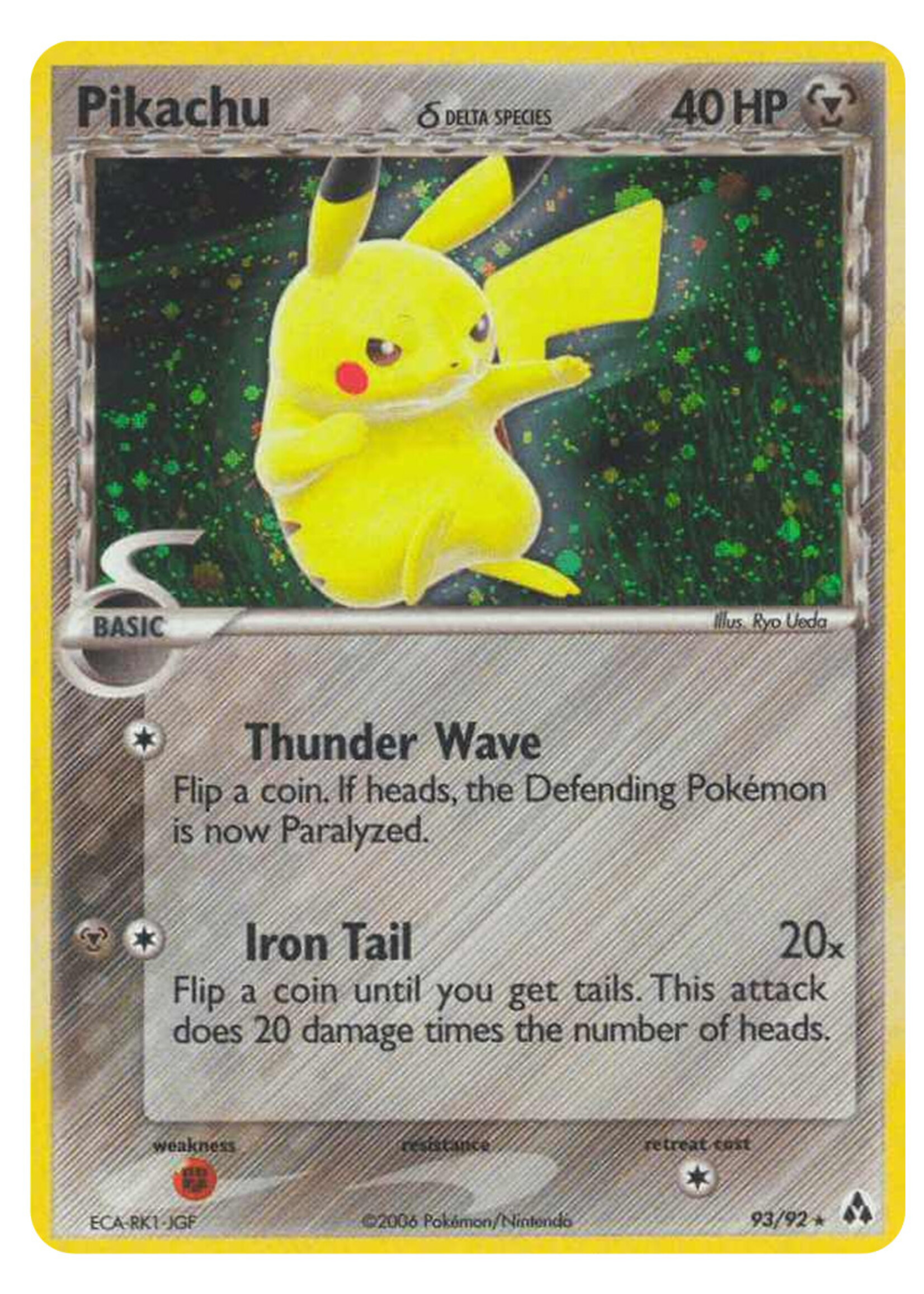 Pikachu Delta Species 93 (LM): poor
