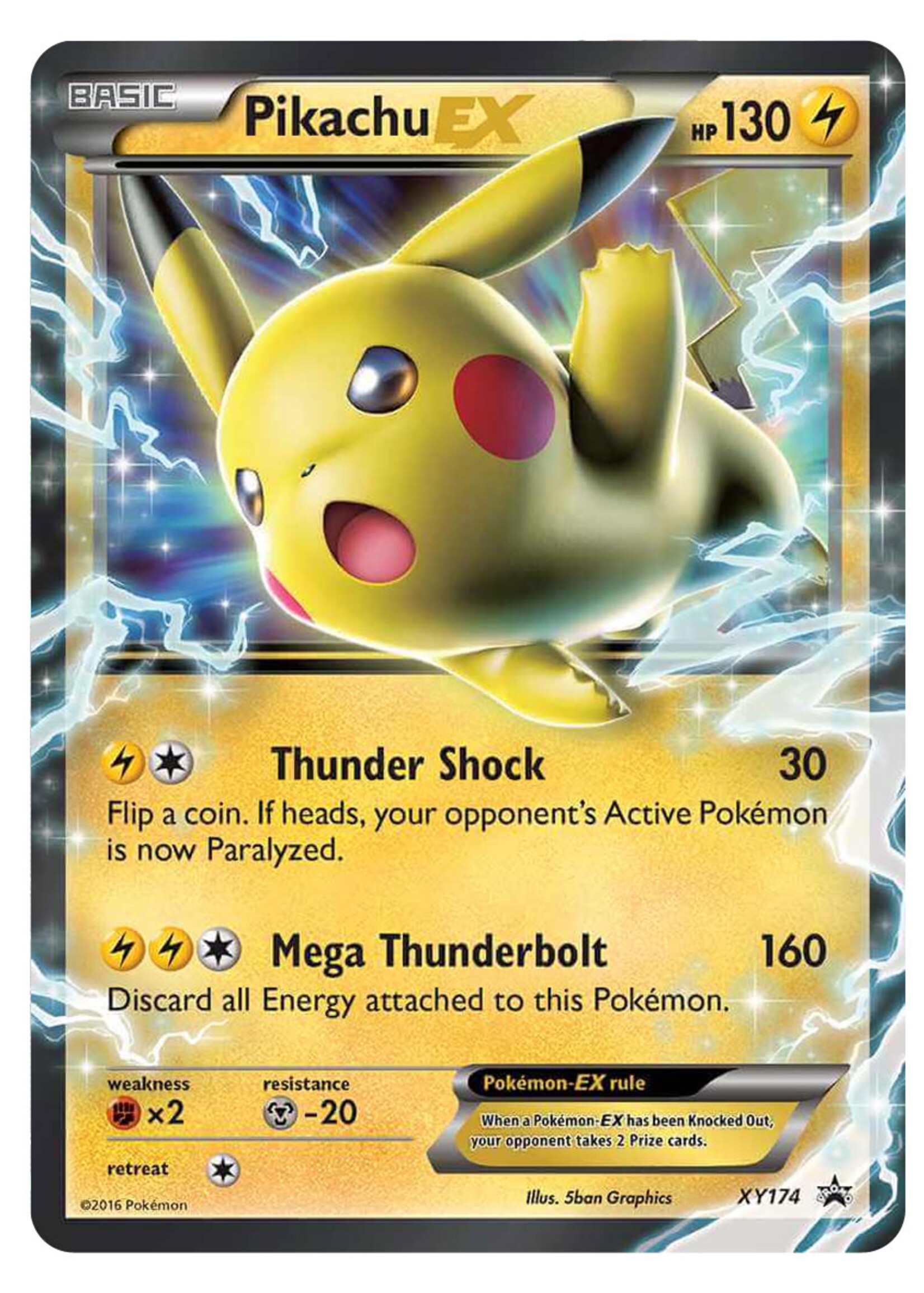 Pikachu EX 174 (XYPR): played