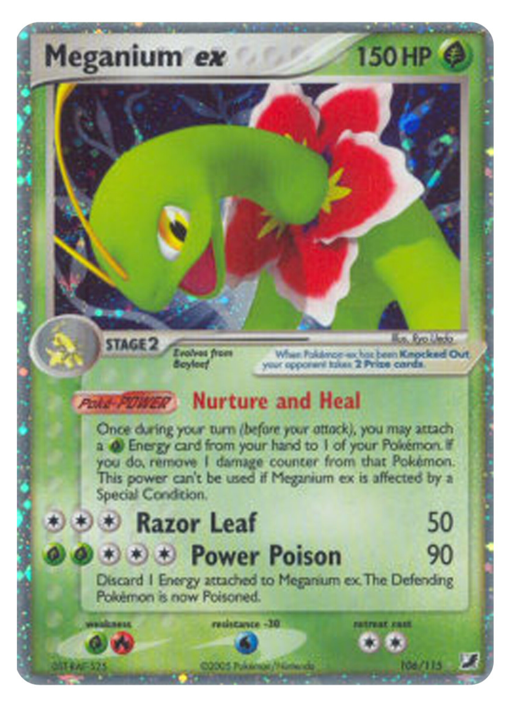 Meganium Ex 106 (UF): poor