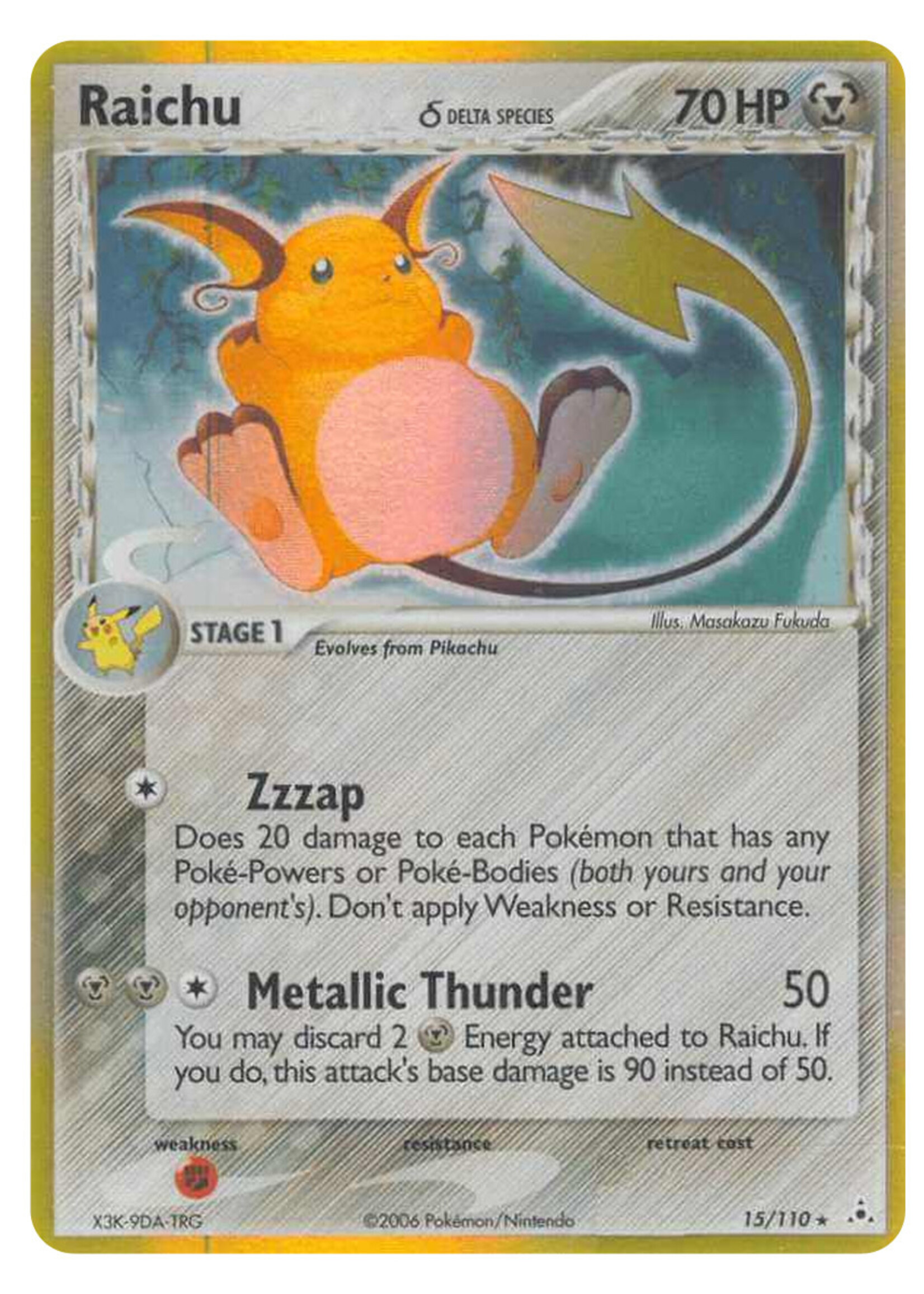 Raichu 15 (HP): good