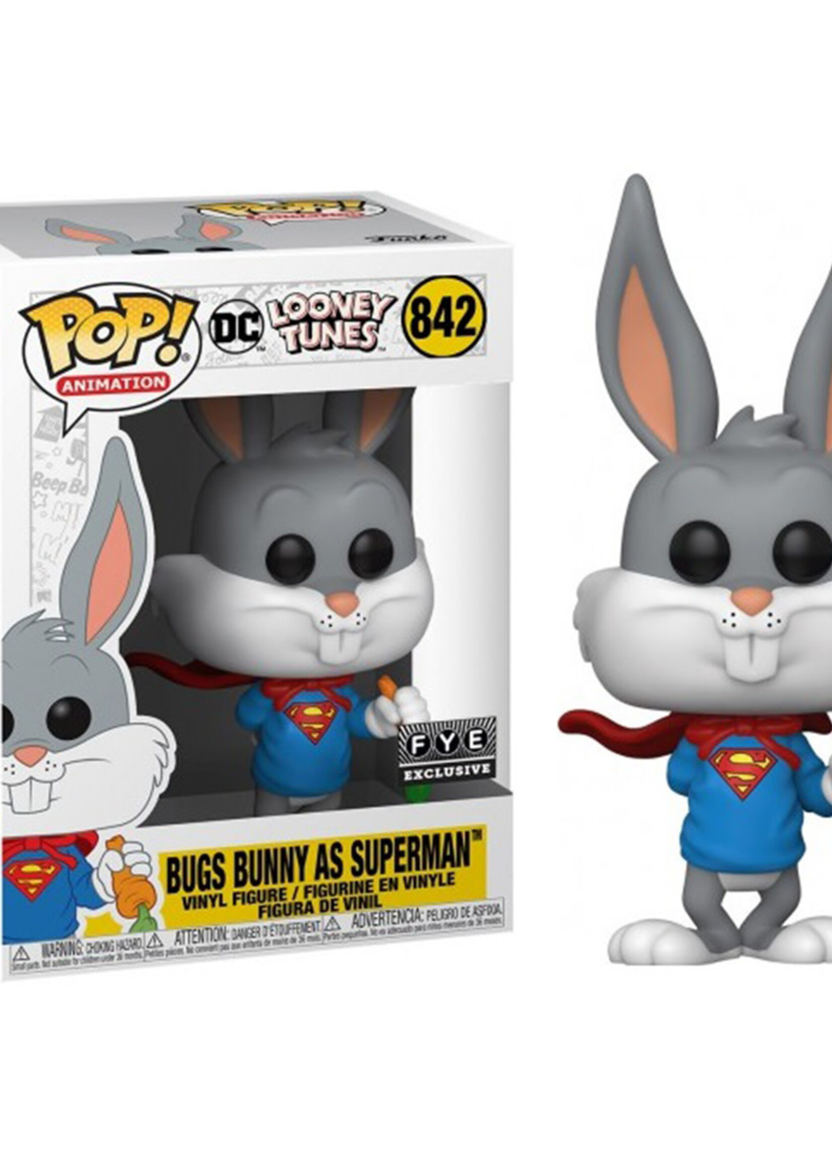 Looney Tunes Funko Pop N° 842 Bugs Bunny As Superman
