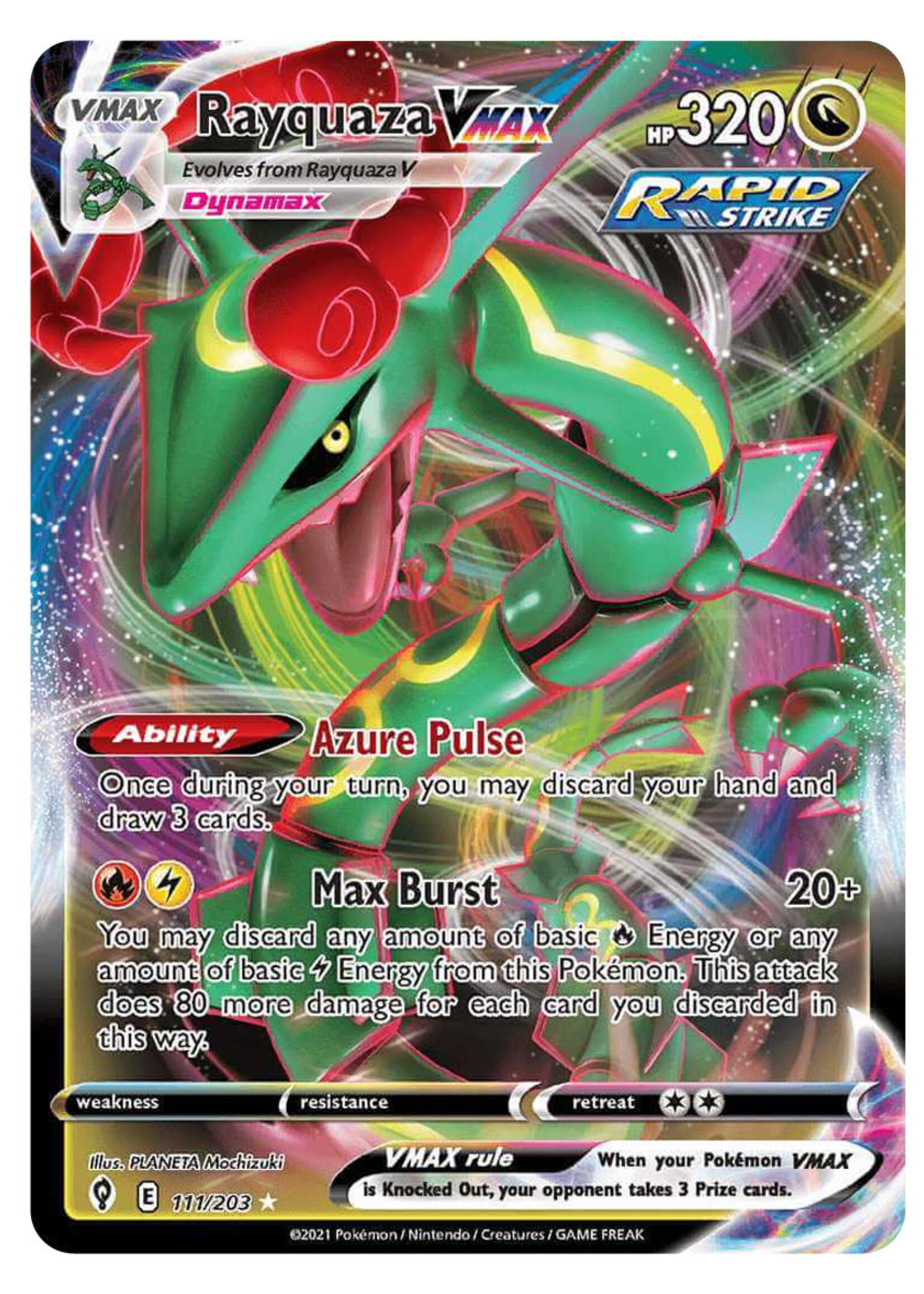 Rayquaza Vmax 111 (EVS): excellent