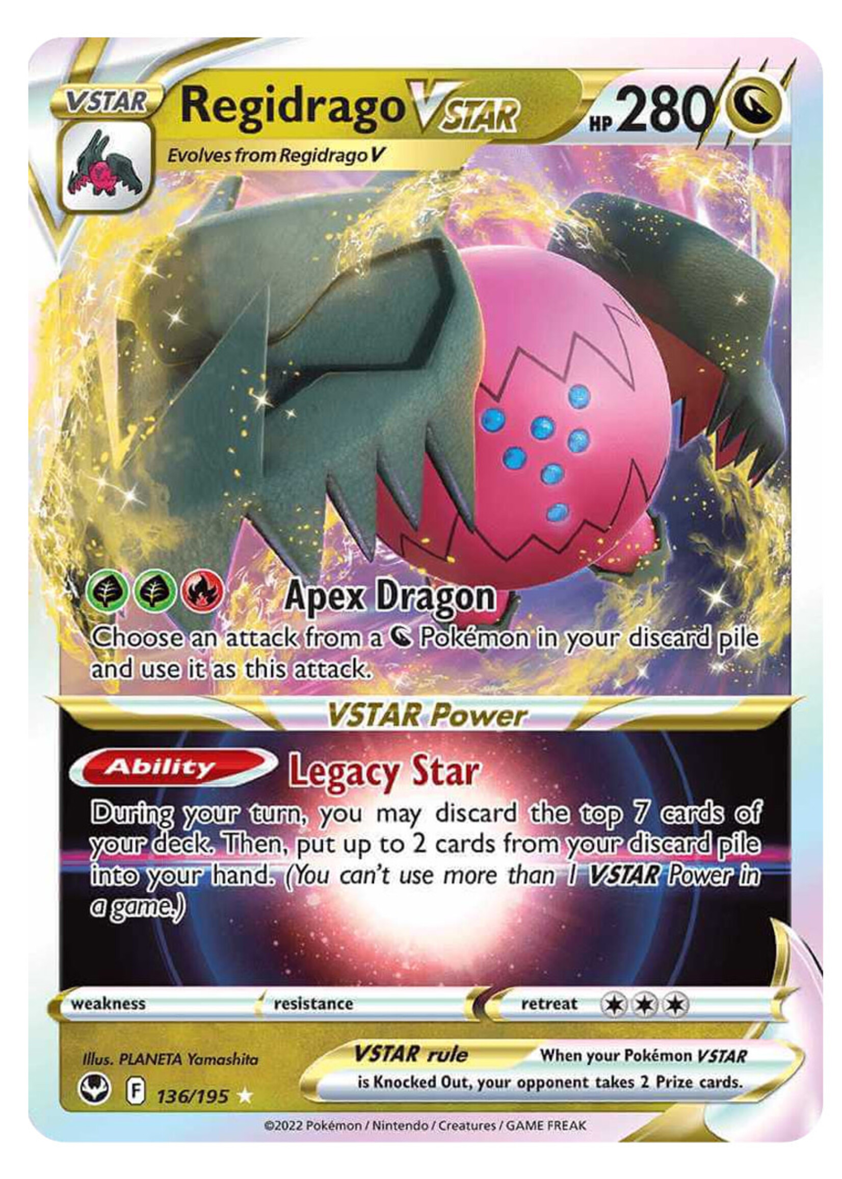 Regidrago Vstar 136 (SIT): near mint