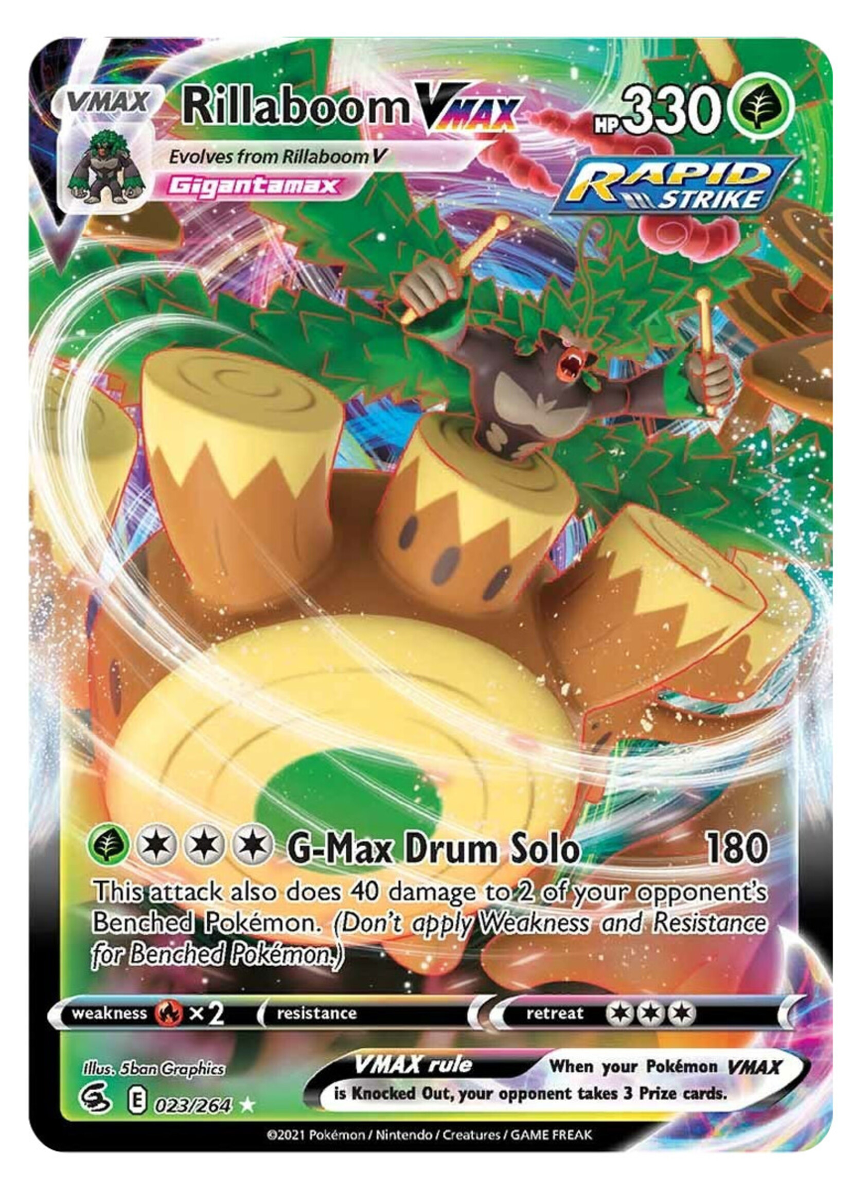 Rillaboom Vmax 23 (FST): near mint