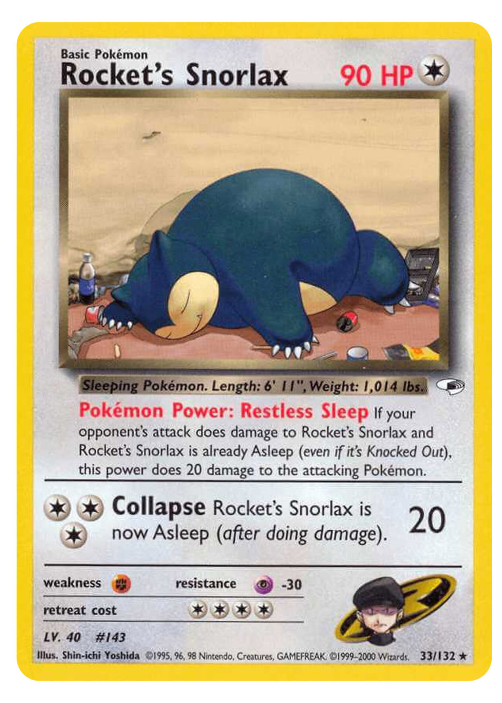 Rocket's Snorlax 33 (GH)