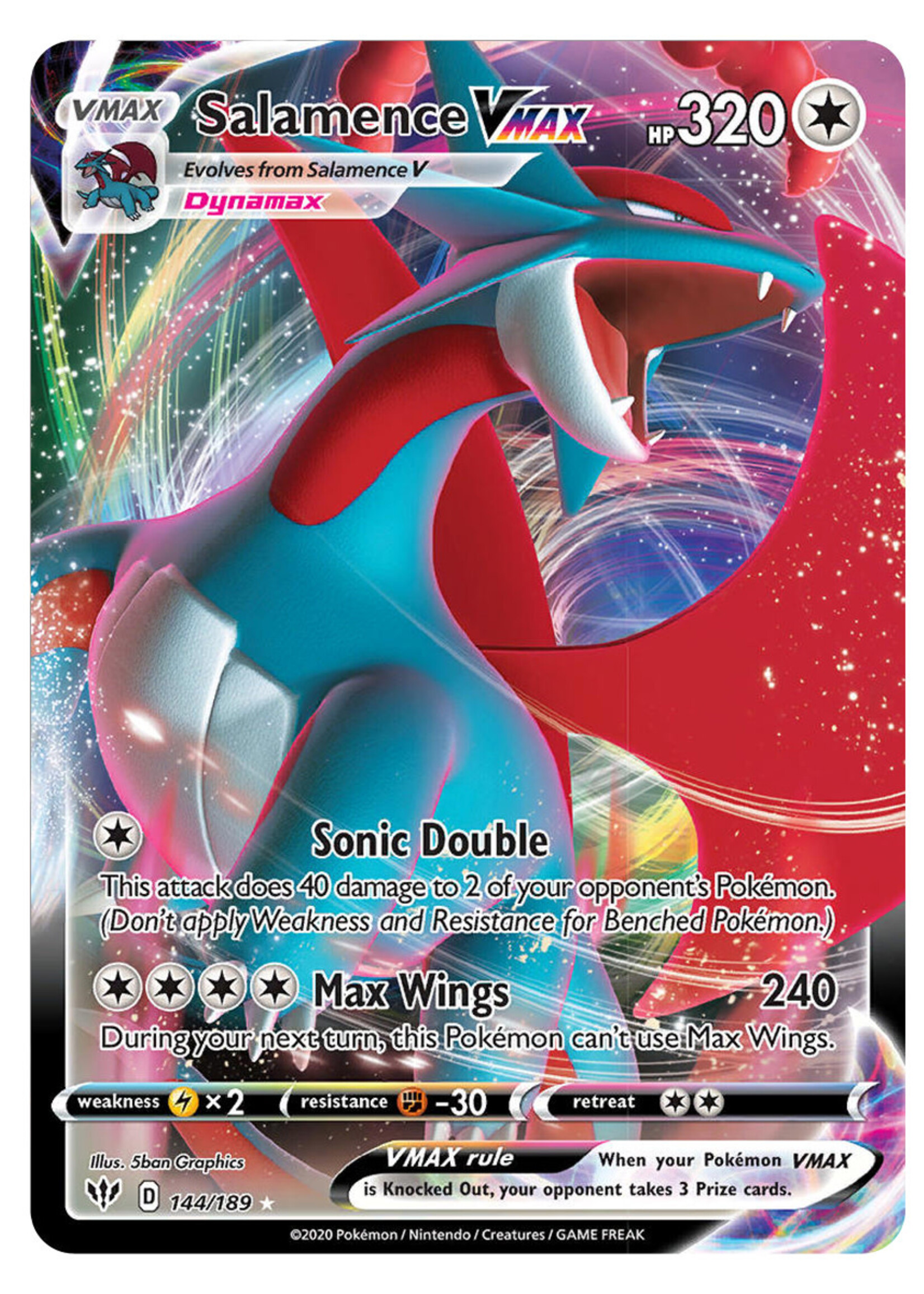 Salamence Vmax 144 (DAA): excellent